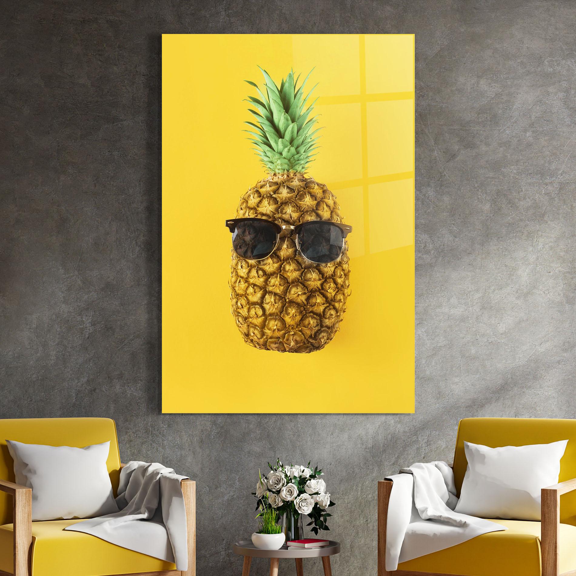 Obraz na Szkle Fresh Pineapple mockup 4