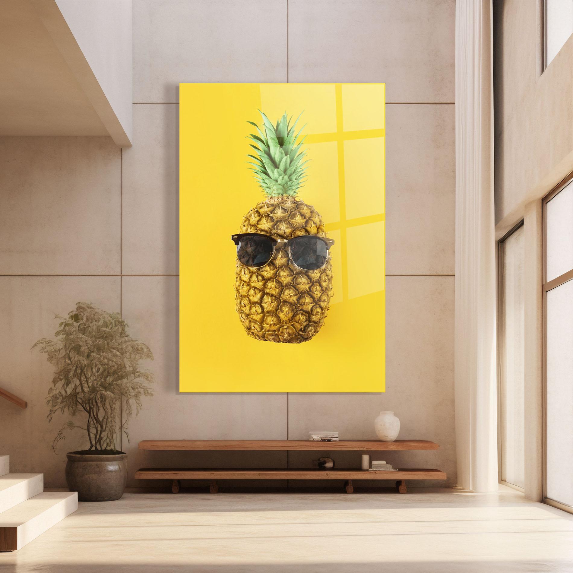 Obraz na Szkle Fresh Pineapple mockup 8