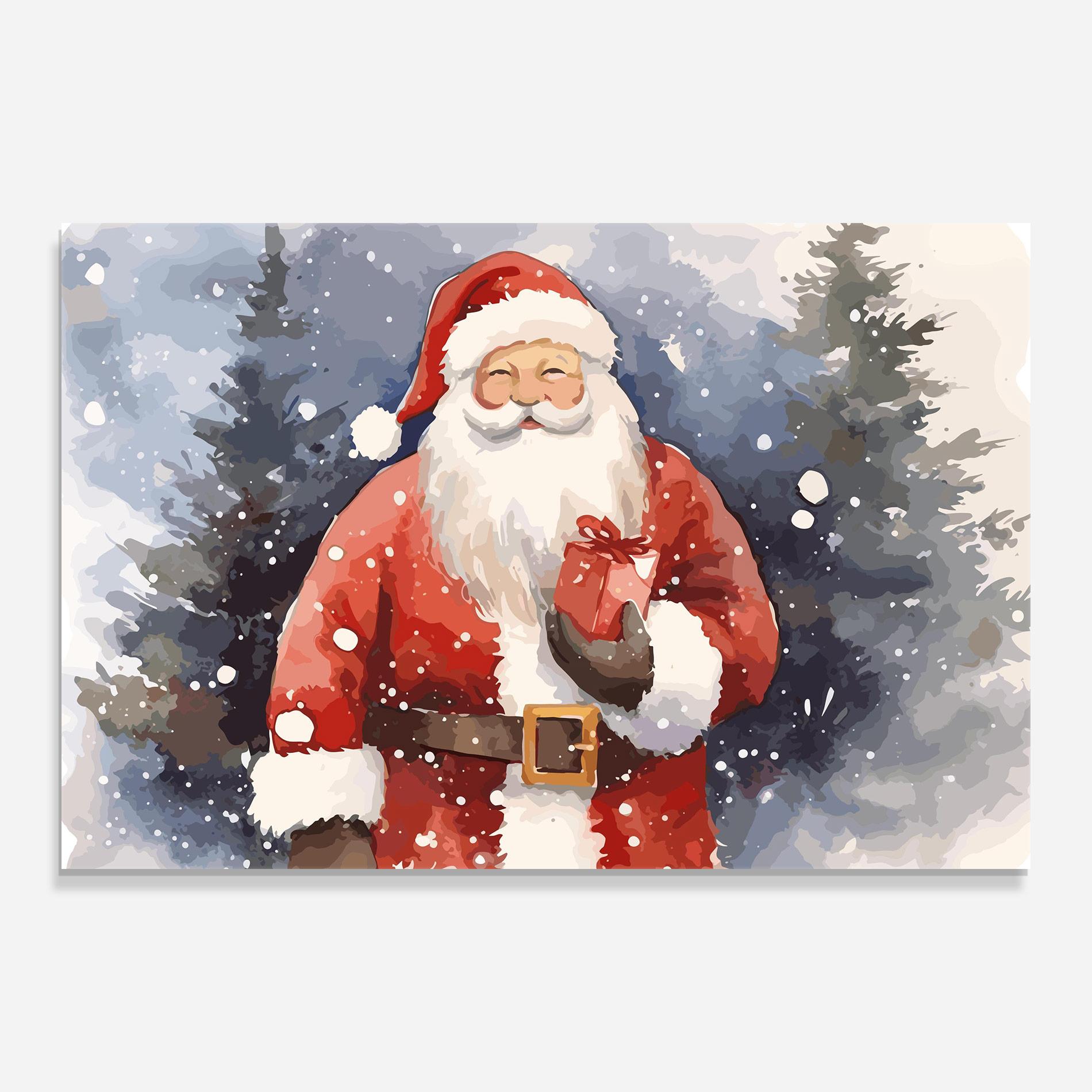 Obraz na Szkle Holding Gift mockup 0