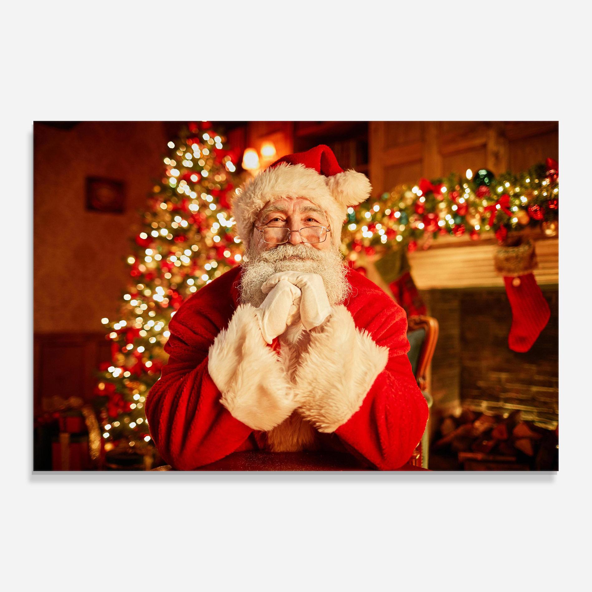 Obraz na Szkle Traditional Santa mockup 0