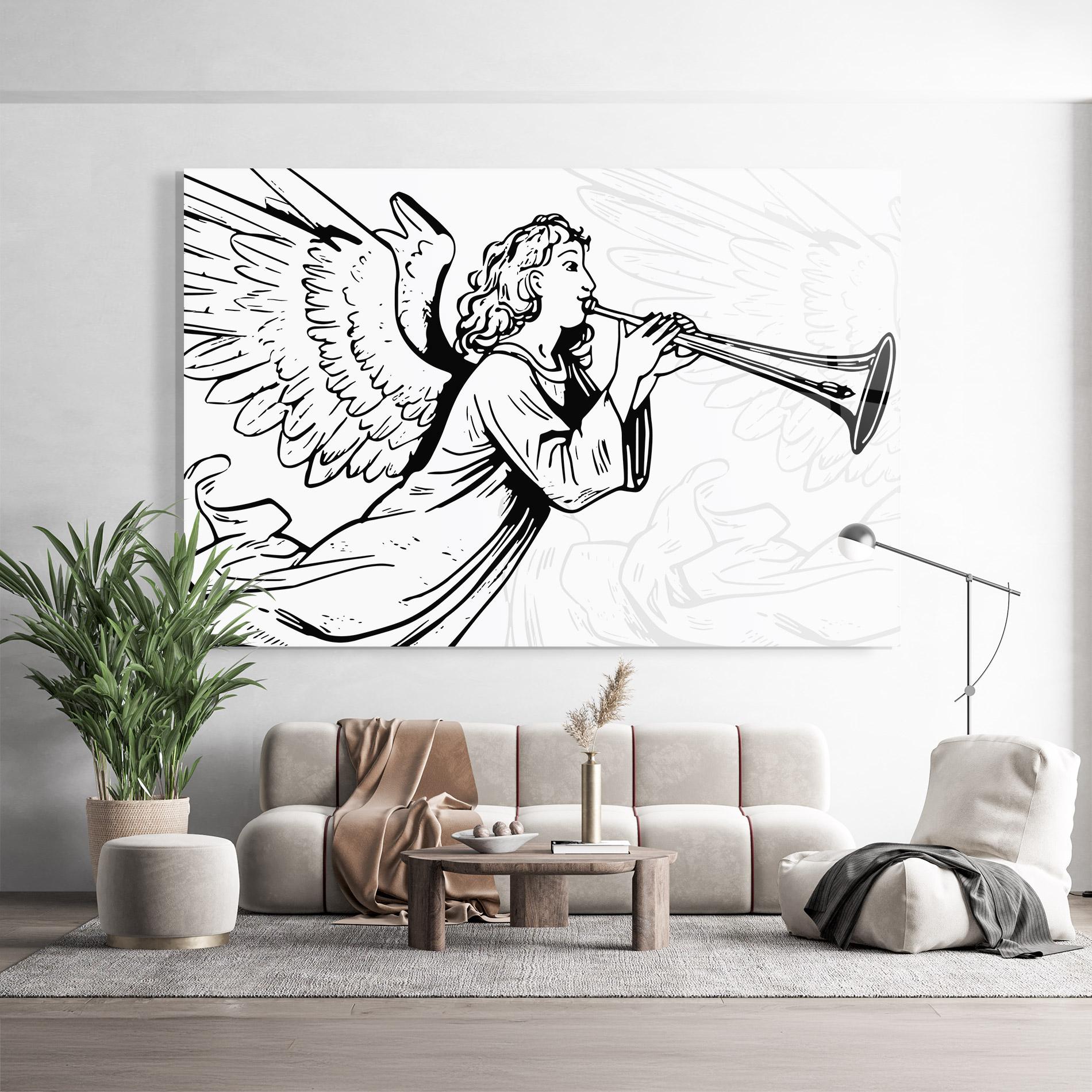 Obraz na Szkle Angel Music mockup 9