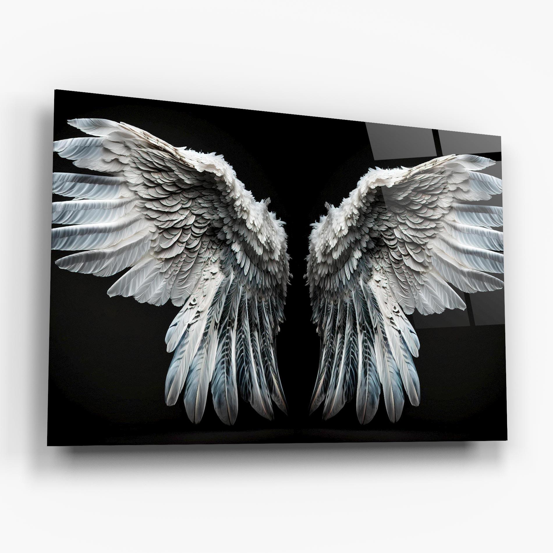 Obraz na Szkle Big Angel Wings mockup 6