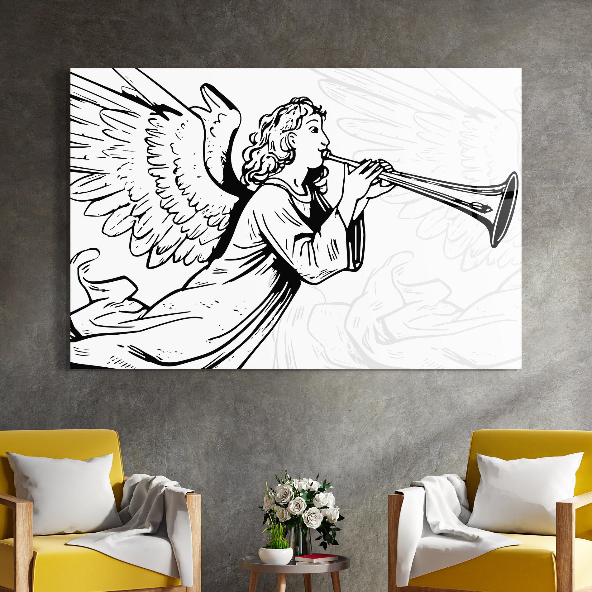 Obraz na Szkle Angel Music mockup 4