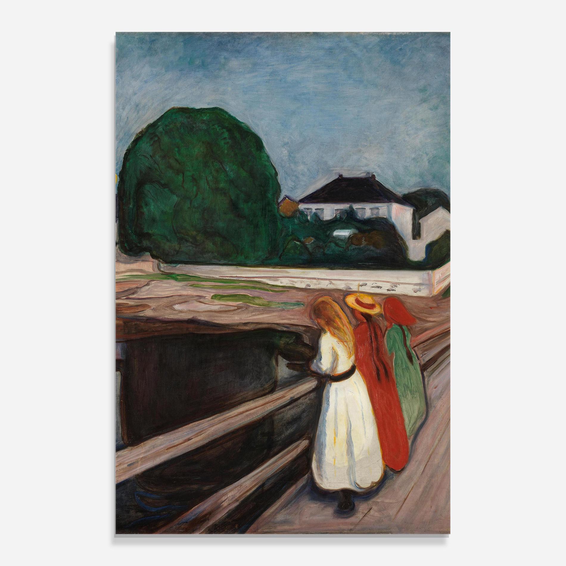 Obraz na Szkle Girls On The Pier mockup 0