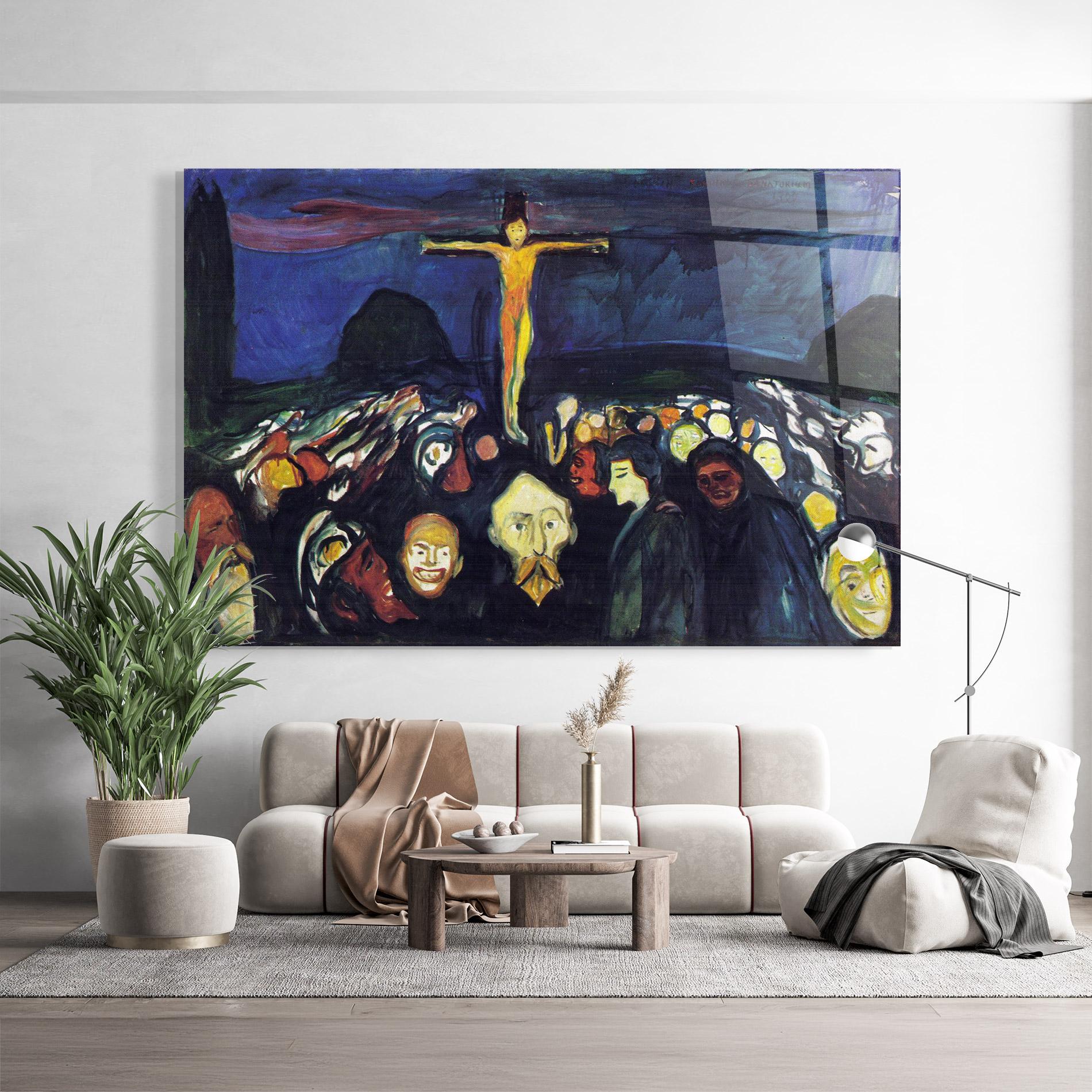 Obraz na Szkle Golgotha mockup 9