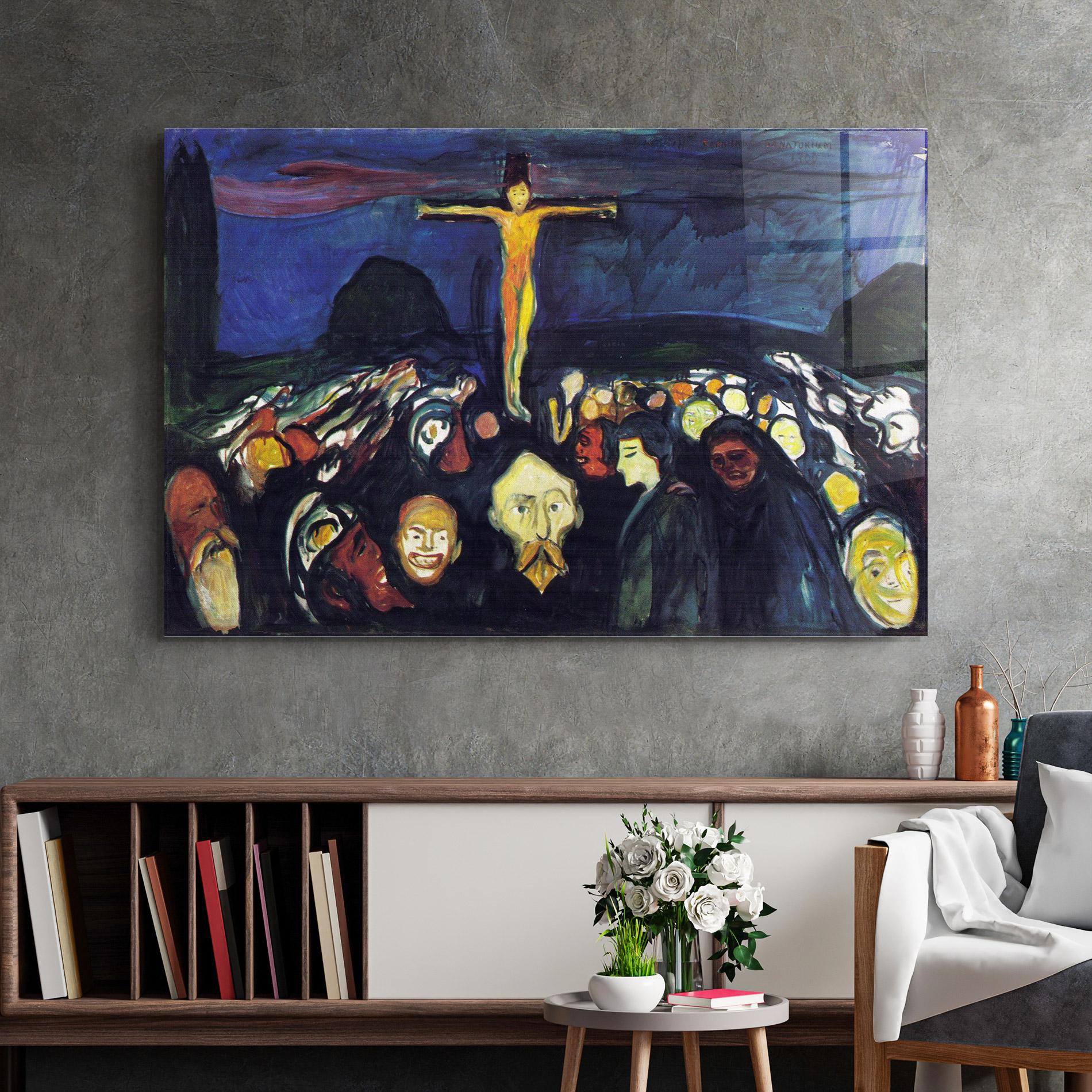 Obraz na Szkle Golgotha mockup 2