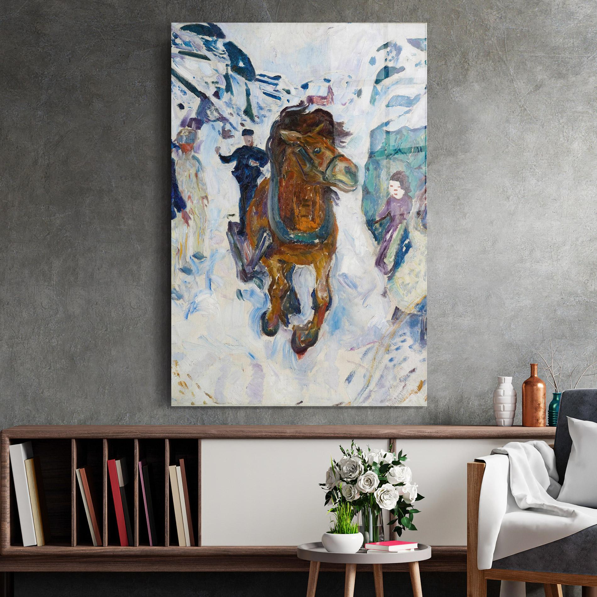 Obraz na Szkle Galloping Horse mockup 2