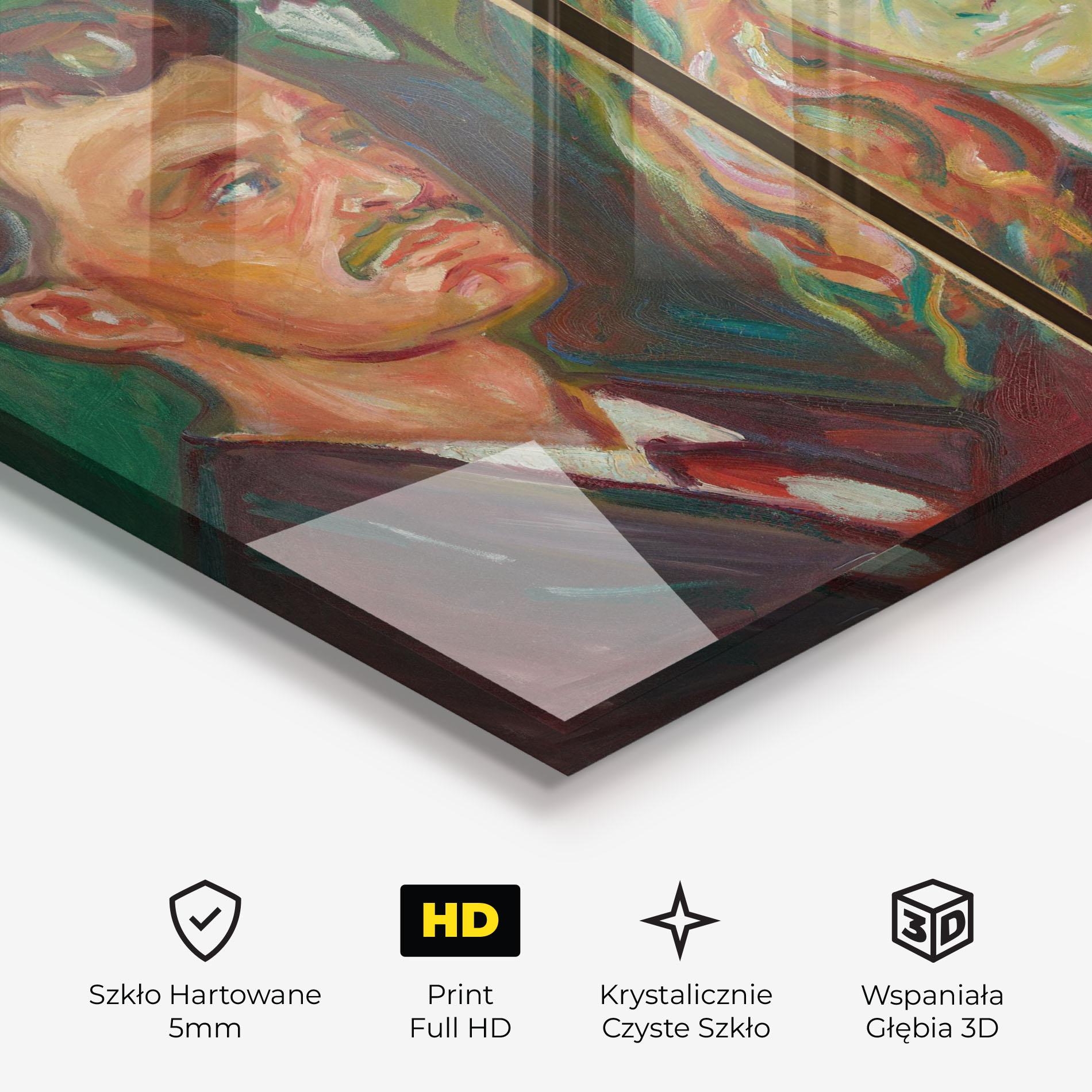 Obraz na Szkle Green Self Portrait mockup 3