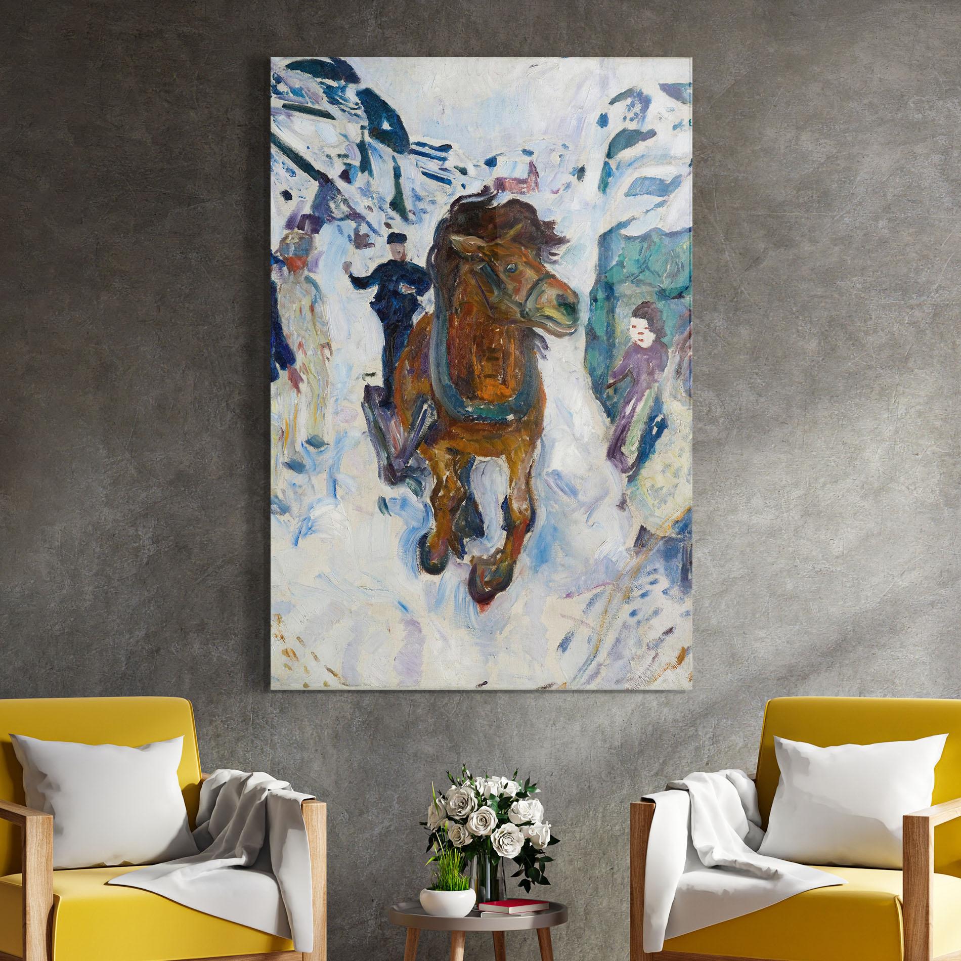 Obraz na Szkle Galloping Horse mockup 4