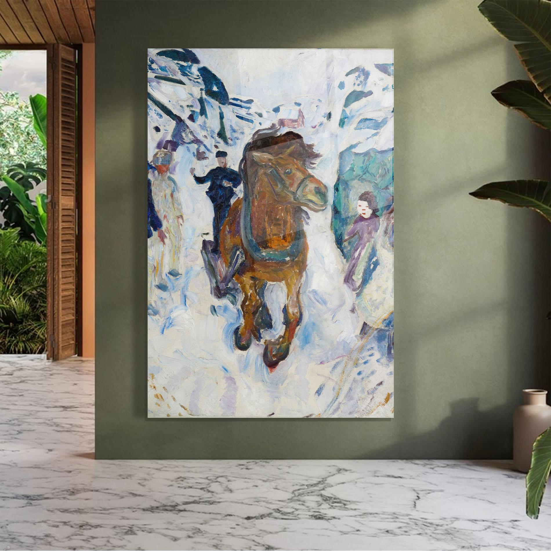 Obraz na Szkle Galloping Horse mockup 7