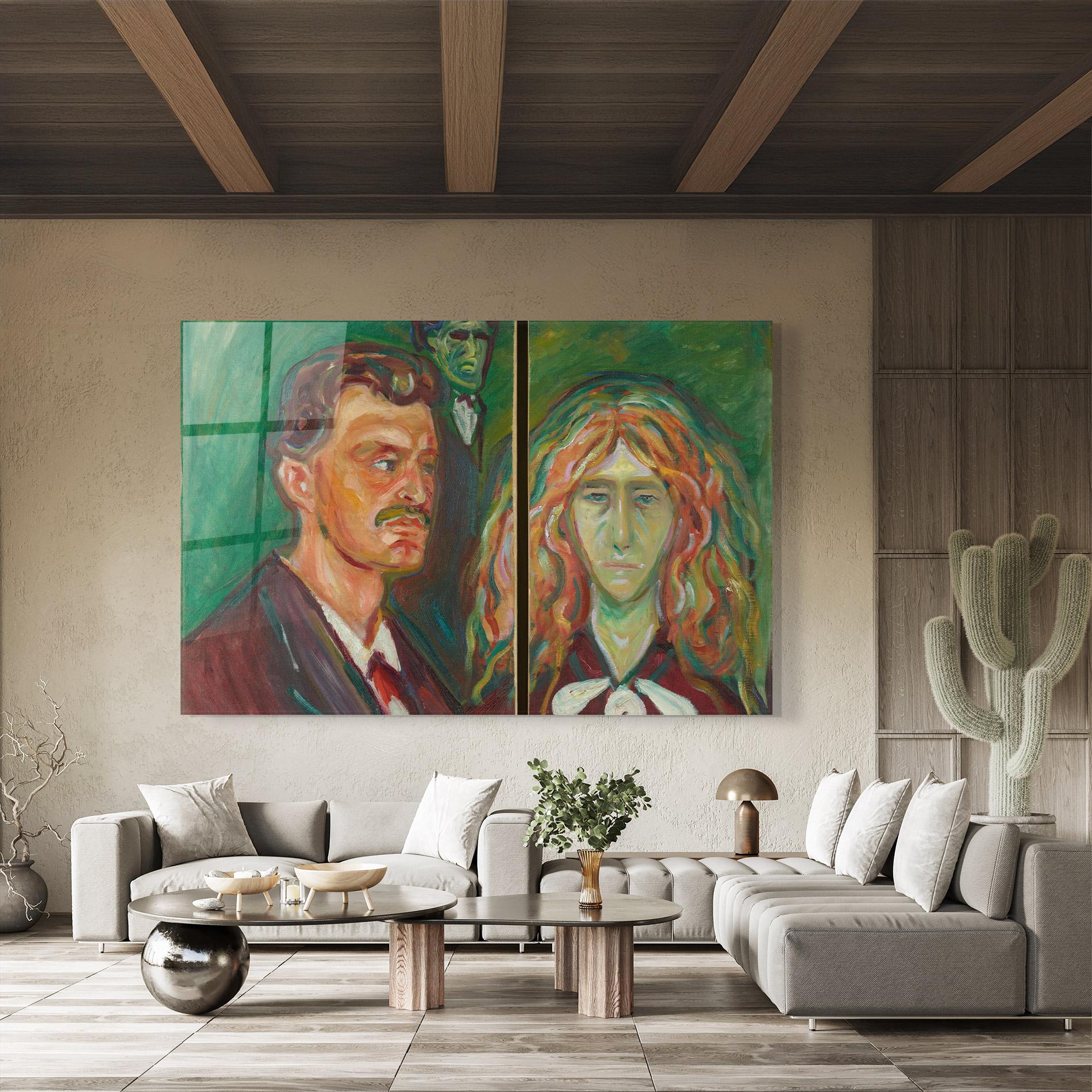 Obraz na Szkle Green Self Portrait mockup 8