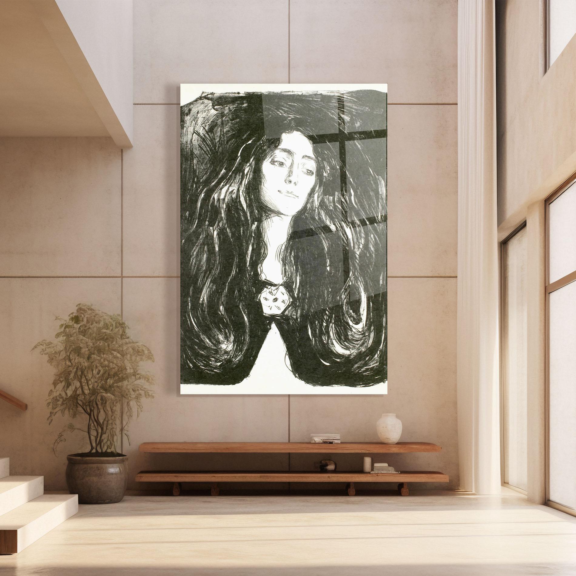 Obraz na Szkle The Brooch Eva Mudocci mockup 8