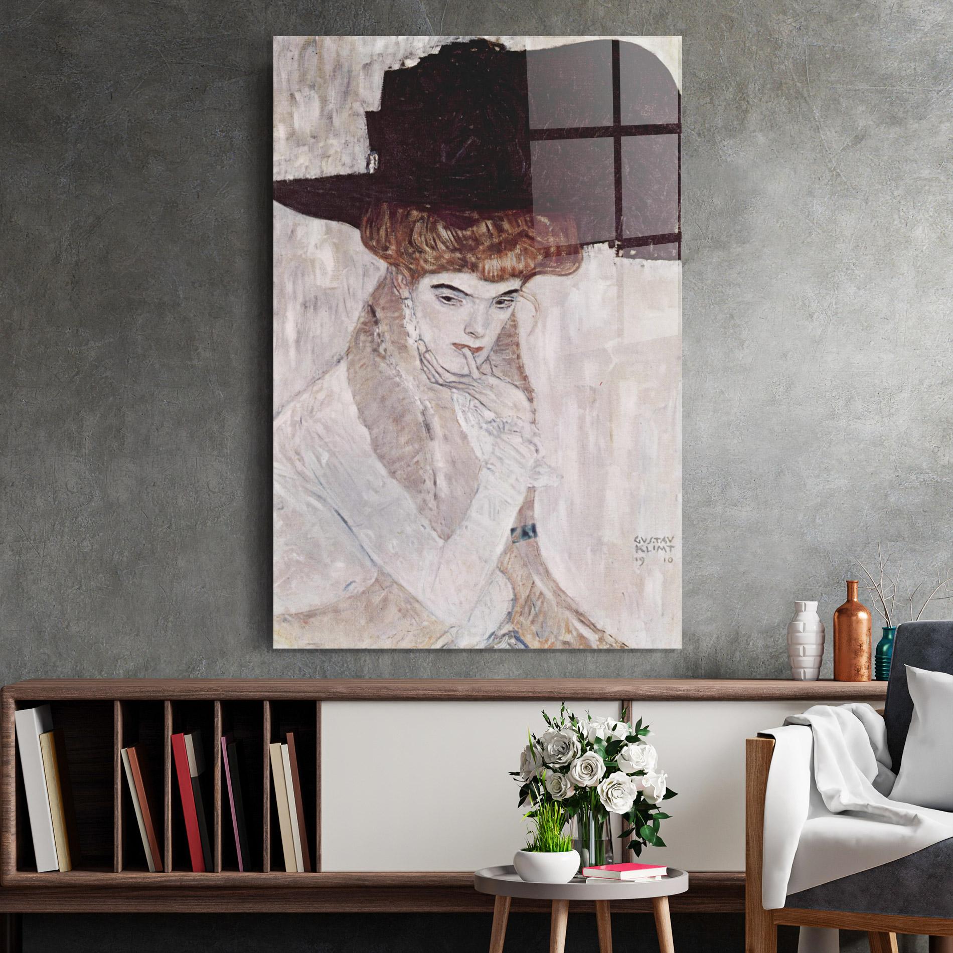 Obraz na Szkle Klimt Woman mockup 2