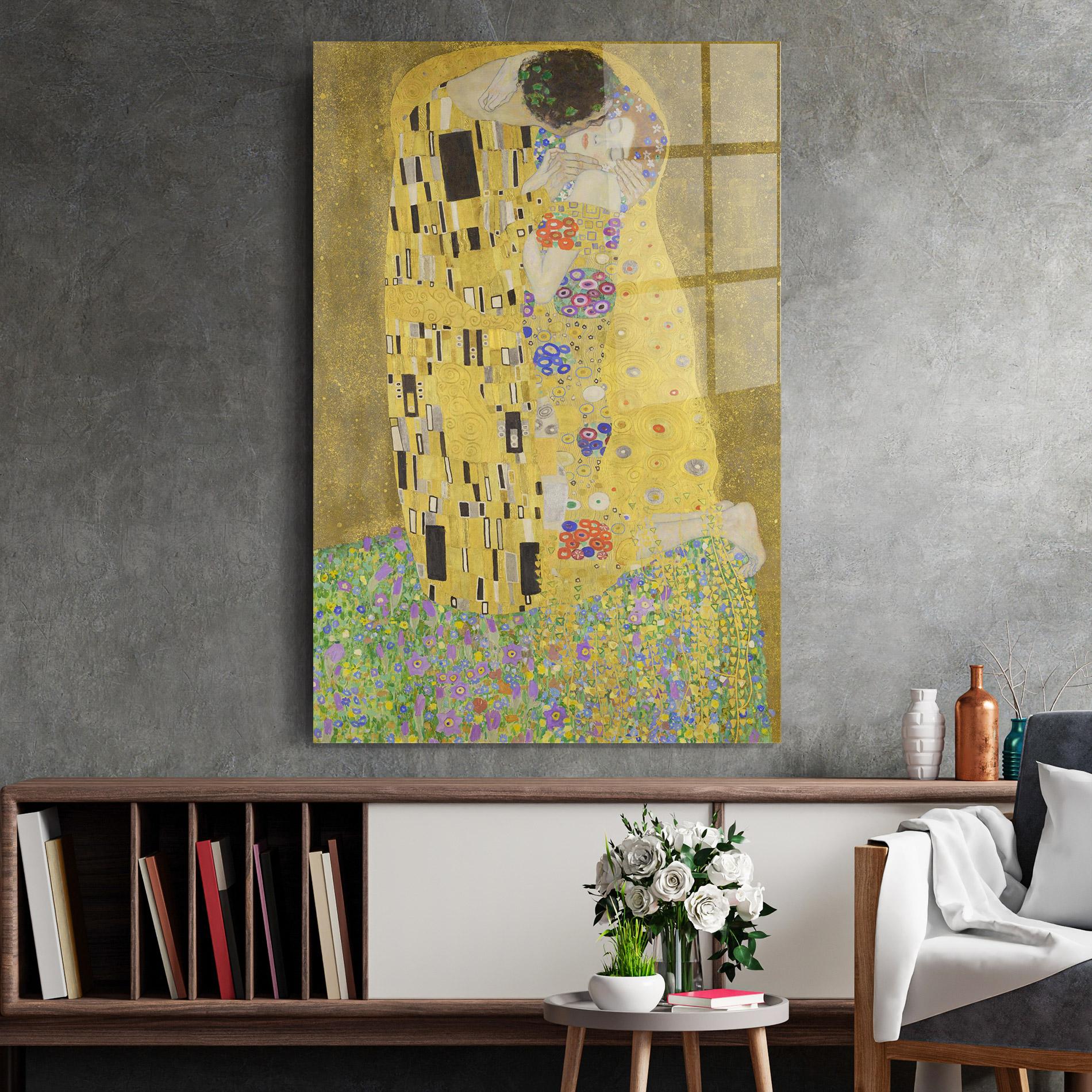 Obraz na Szkle The Kiss mockup 2