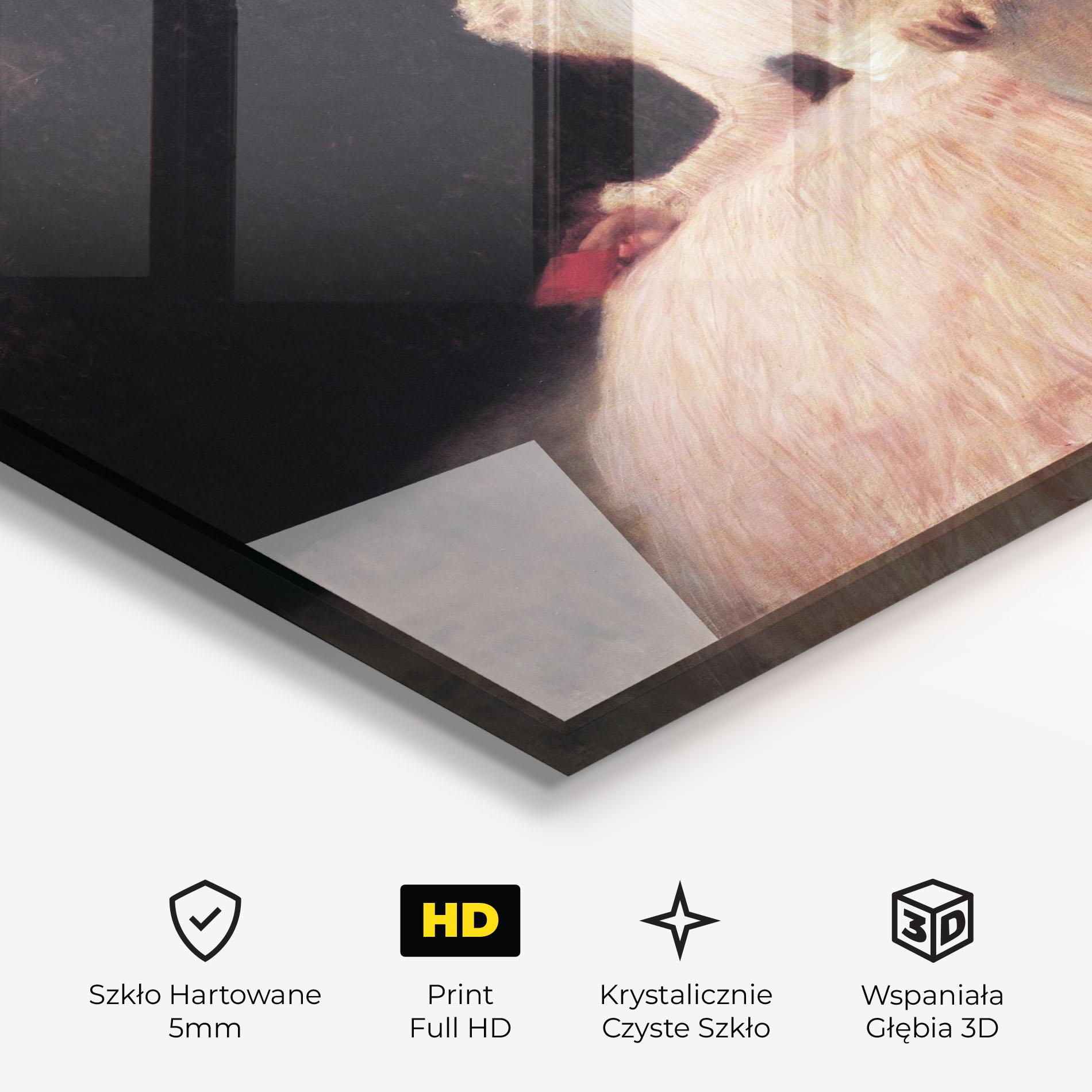 Obraz na Szkle Gustav Klimt Pink Dress mockup 3