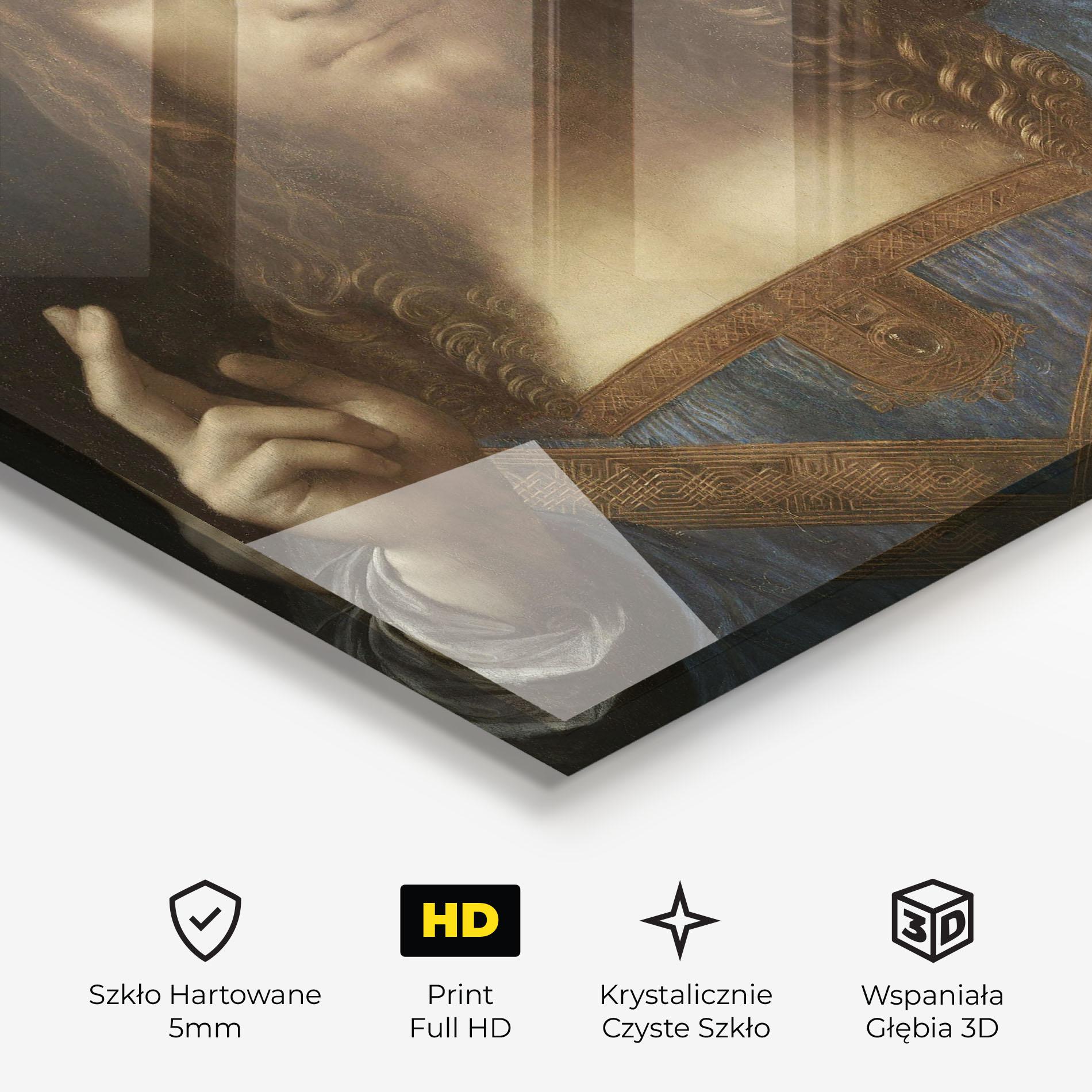 Obraz na Szkle Leonardo Da Vinci Salvator Mundi mockup 3
