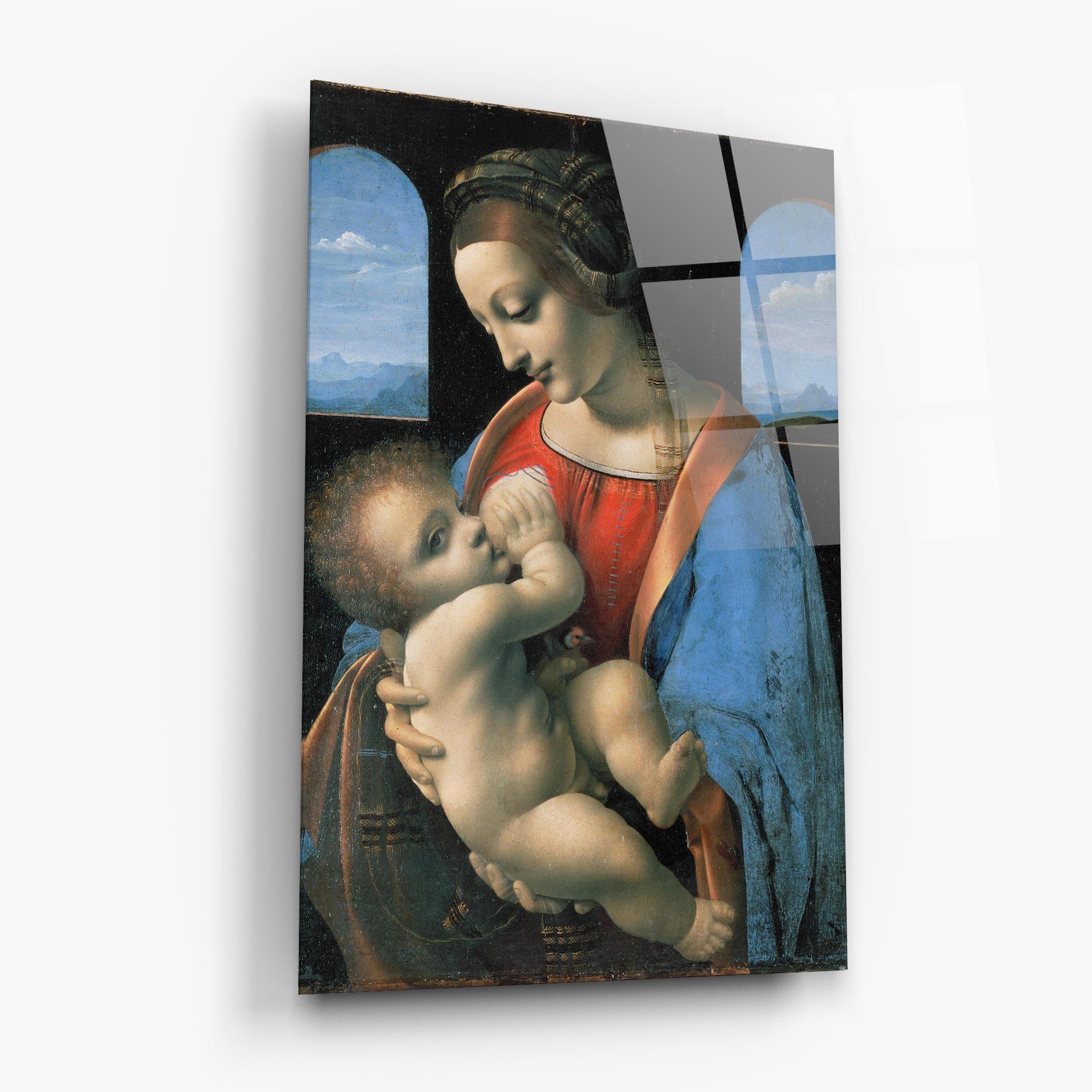 Obraz na Szkle Leonardo Da Vinci Attributed Madonna Litta mockup 6