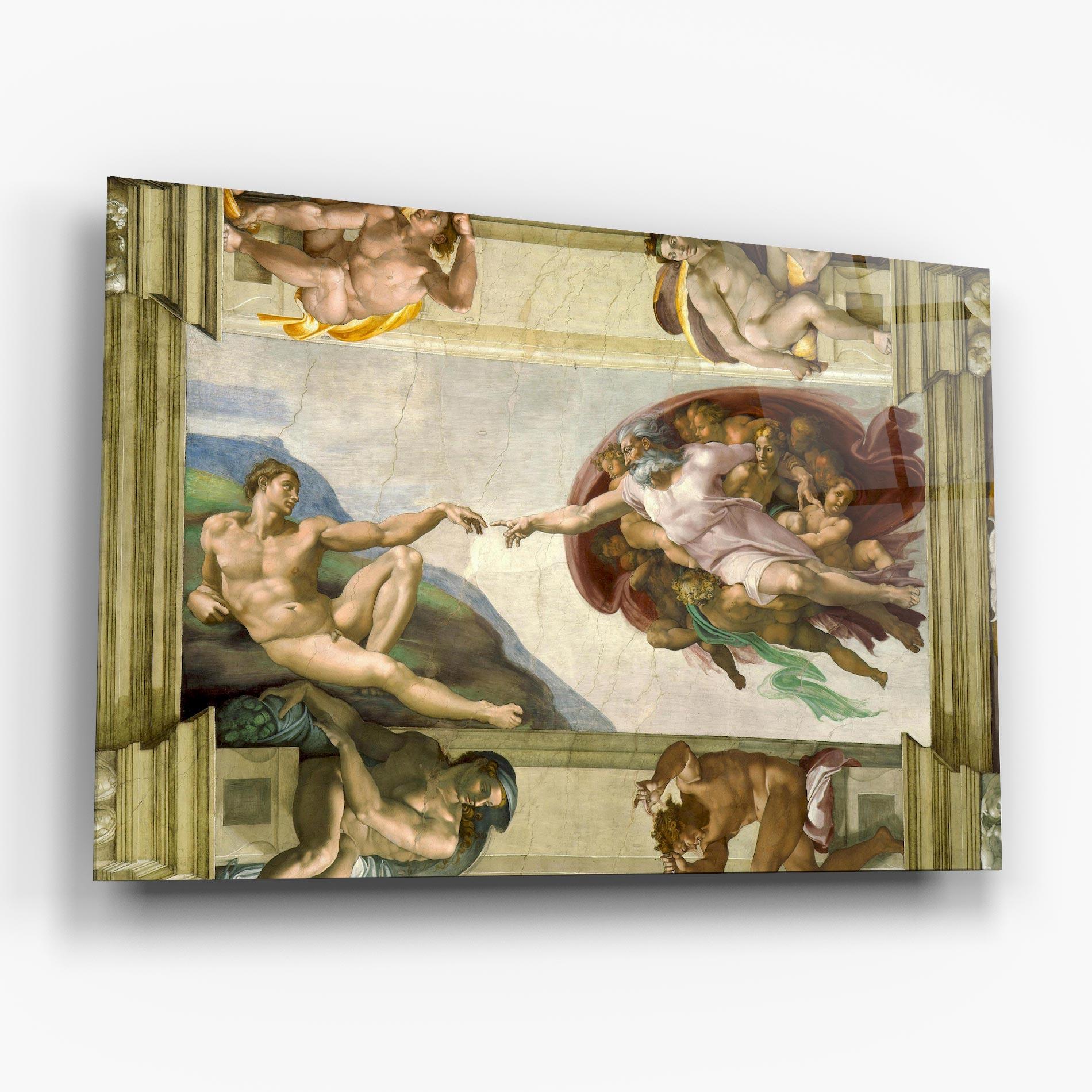 Obraz na Szkle Creacion De Adam mockup 6