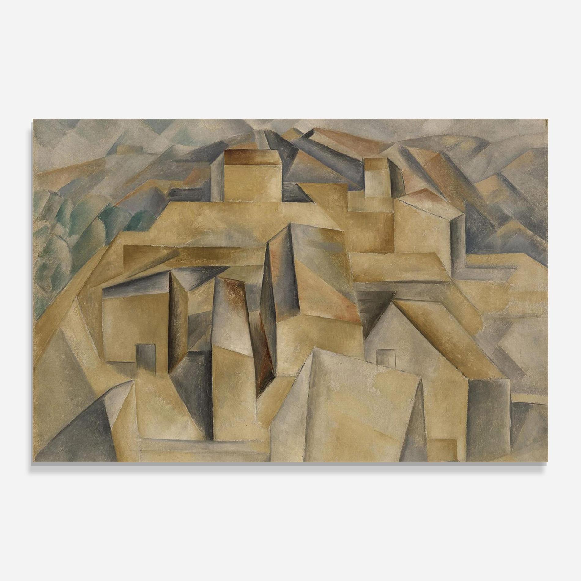 Obraz na Szkle Houses On The Hill mockup 0