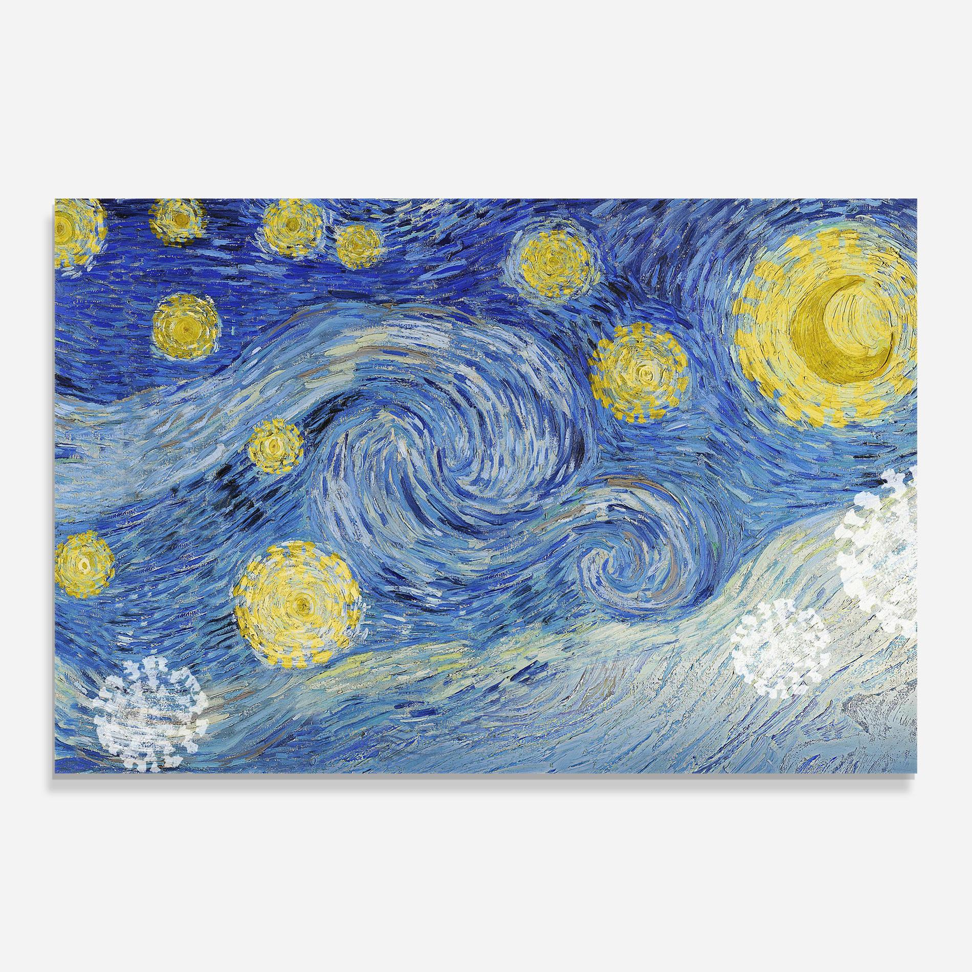 Obraz na Szkle Van Gogh Starry Night mockup 0