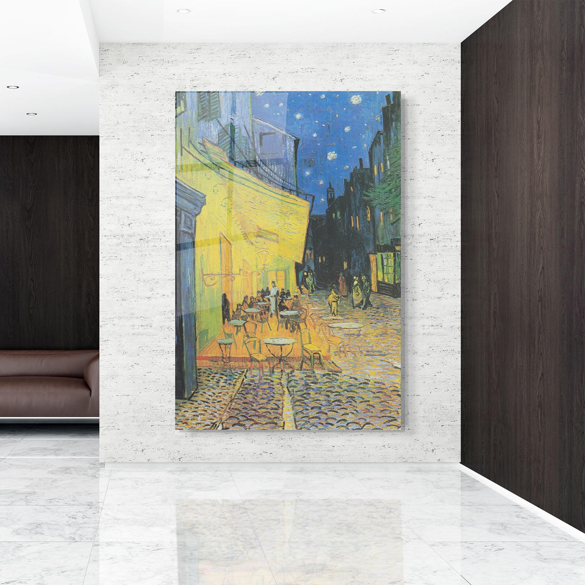 Obraz na Szkle Cafe Terrace At Night mockup 9