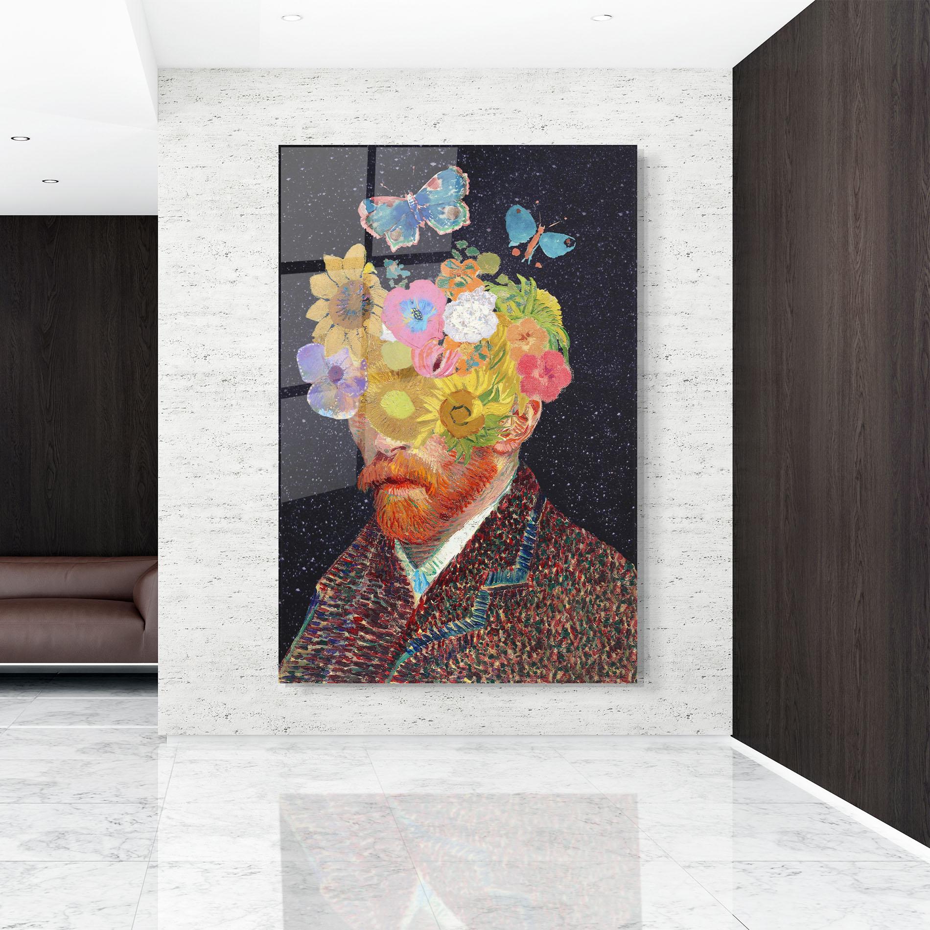 Obraz na Szkle Flower Self Portrait mockup 9