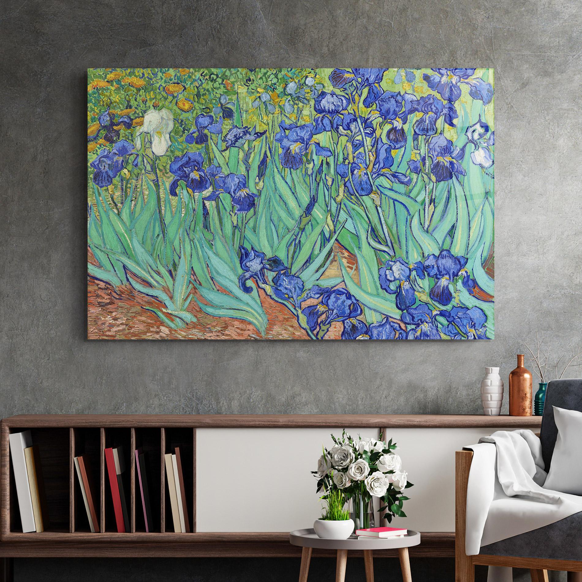 Obraz na Szkle Irises Van Gogh mockup 2