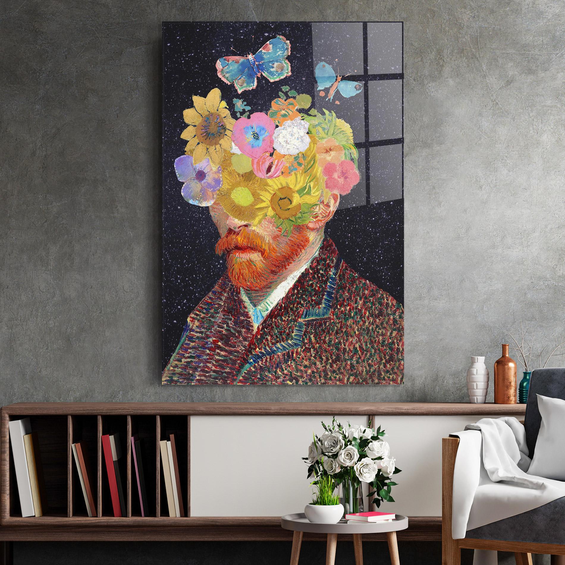 Obraz na Szkle Flower Self Portrait mockup 2