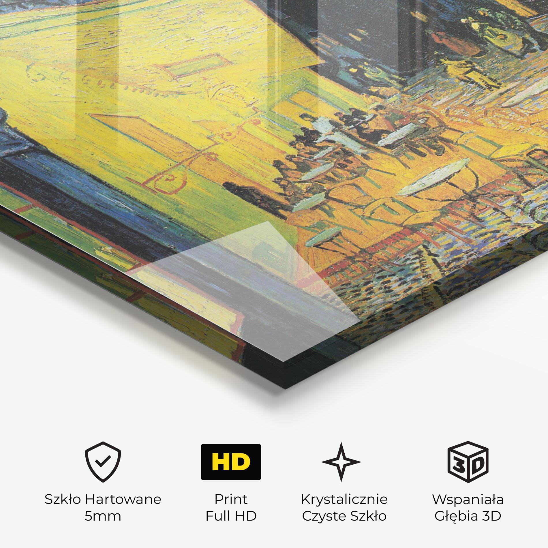 Obraz na Szkle Cafe Terrace At Night mockup 3