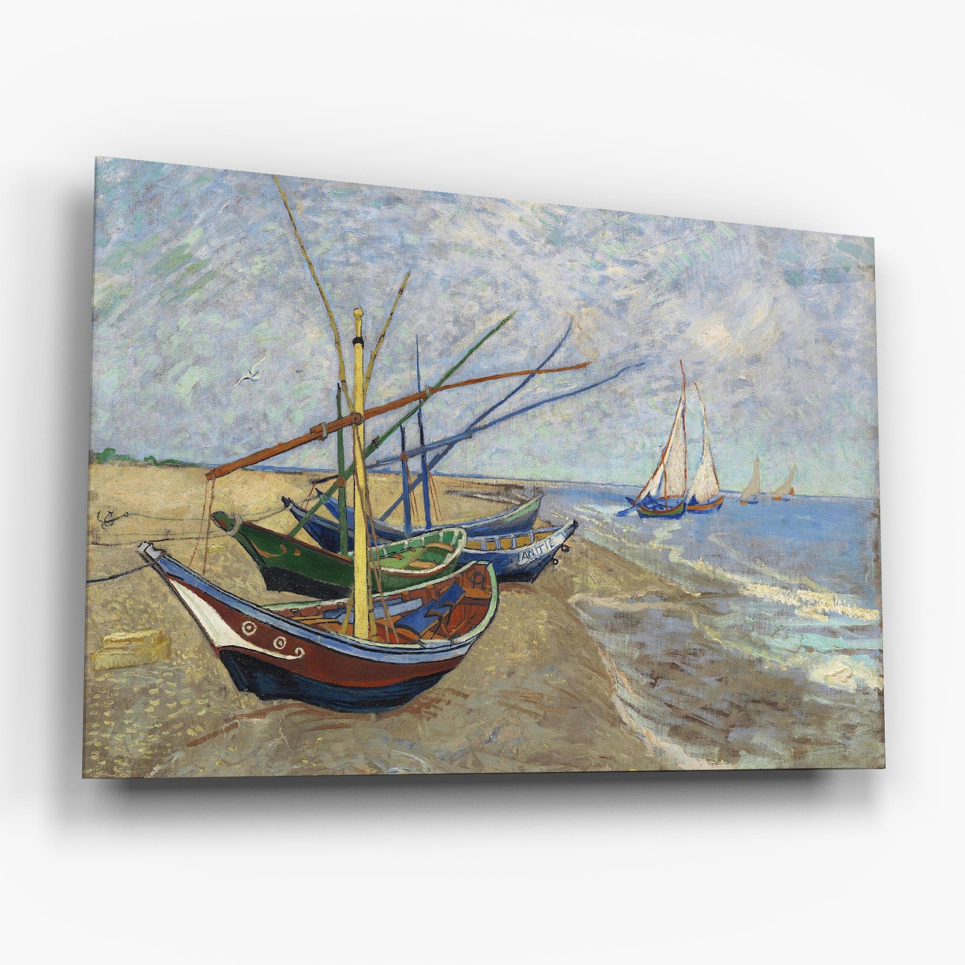 Obraz na Szkle Boats Beach mockup 6