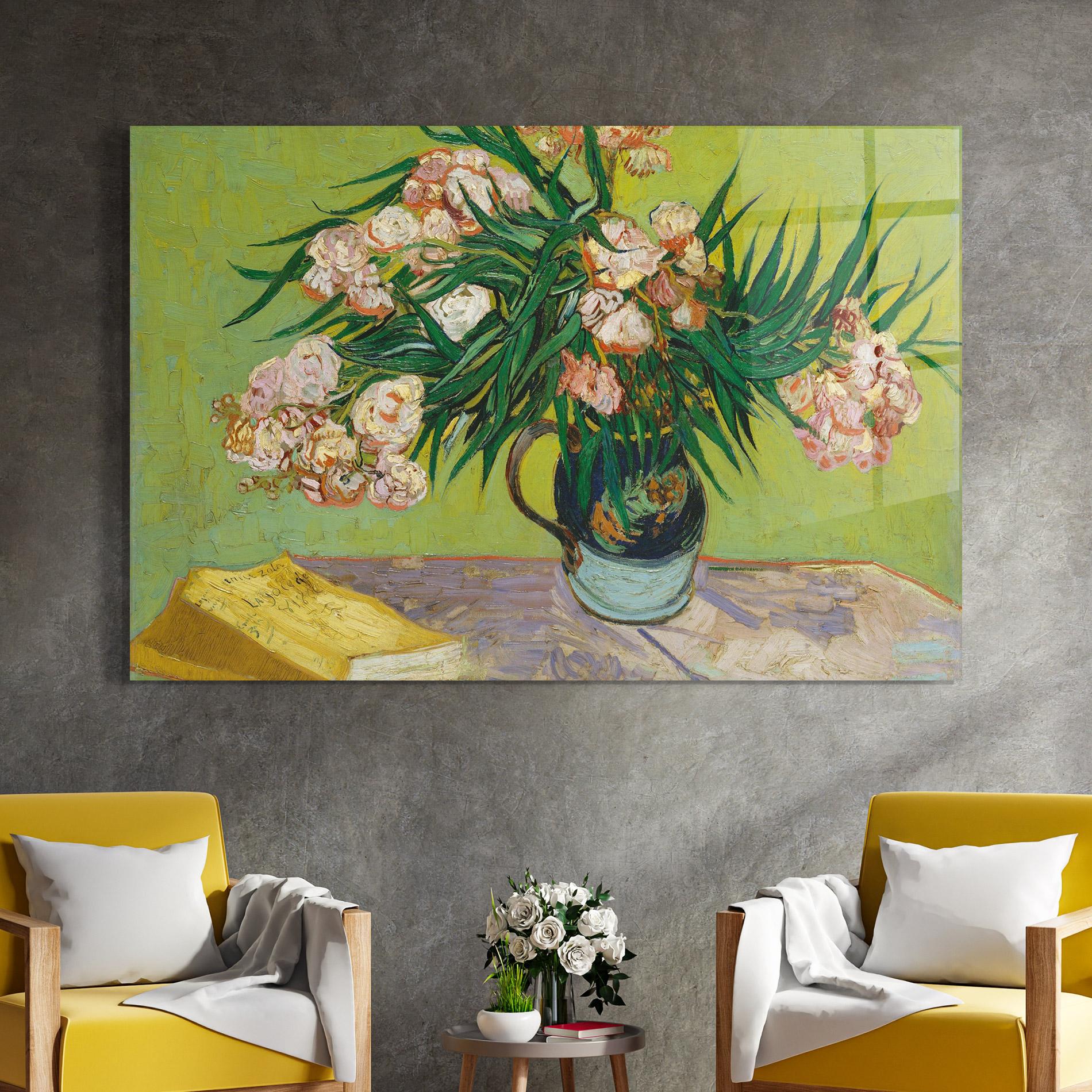 Obraz na Szkle Oleanders mockup 4