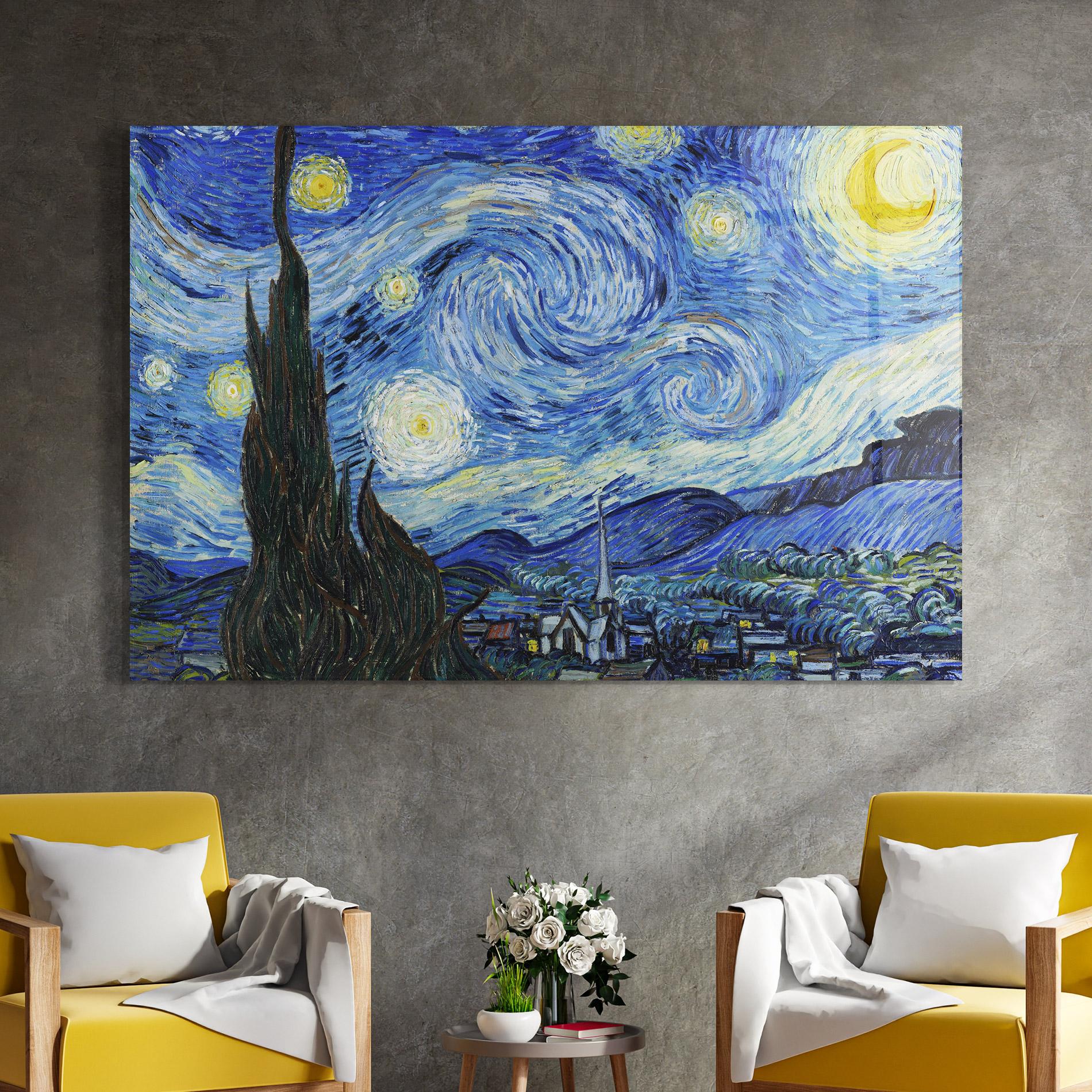 Obraz na Szkle The Starry Night mockup 4