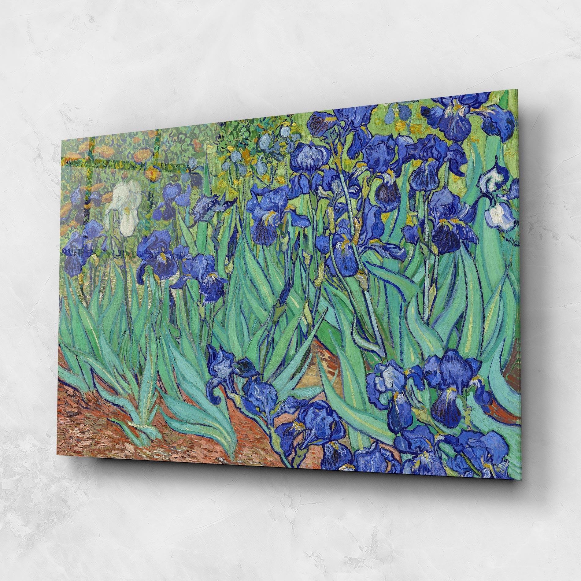 Obraz na Szkle Irises Van Gogh mockup 1