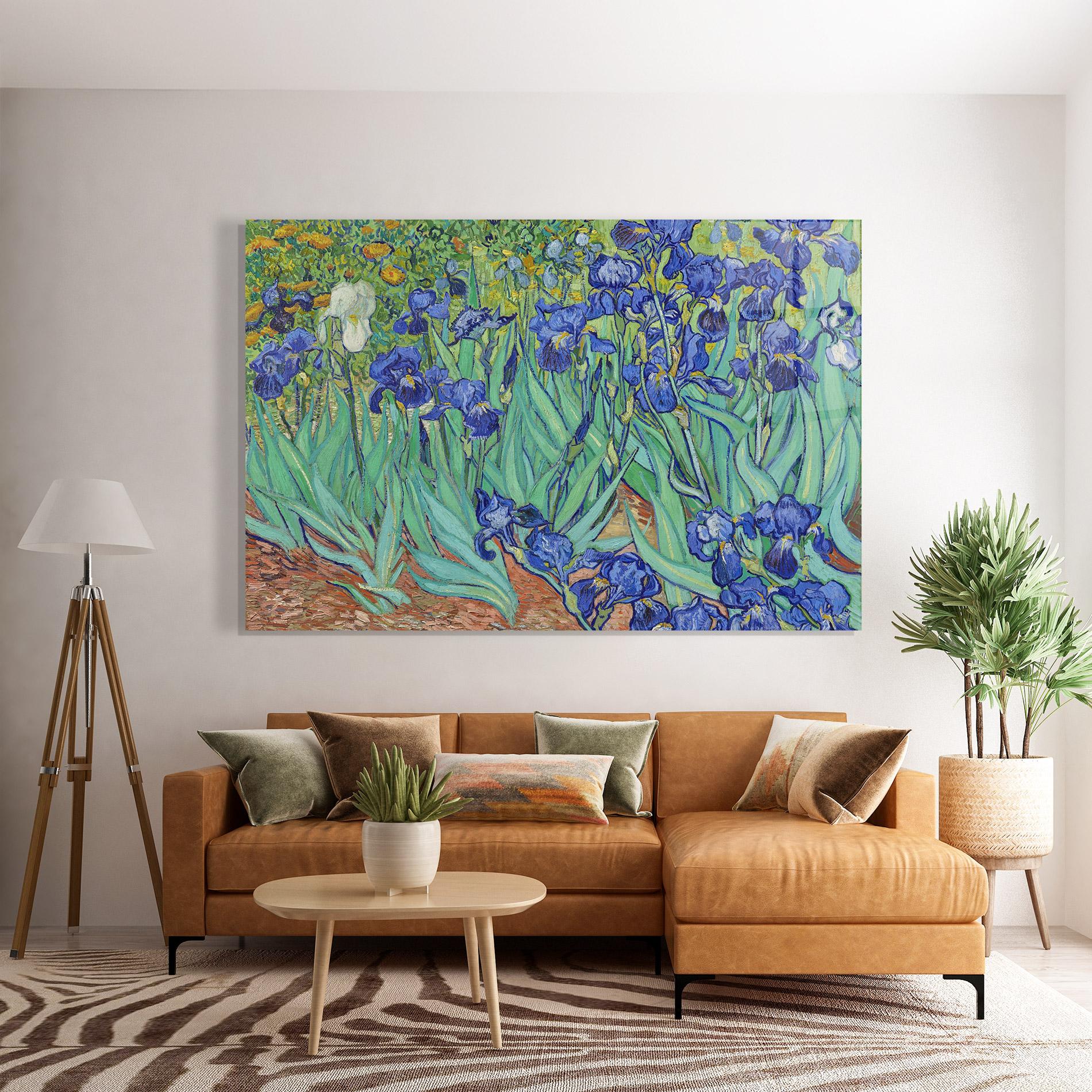 Obraz na Szkle Irises Van Gogh mockup 7