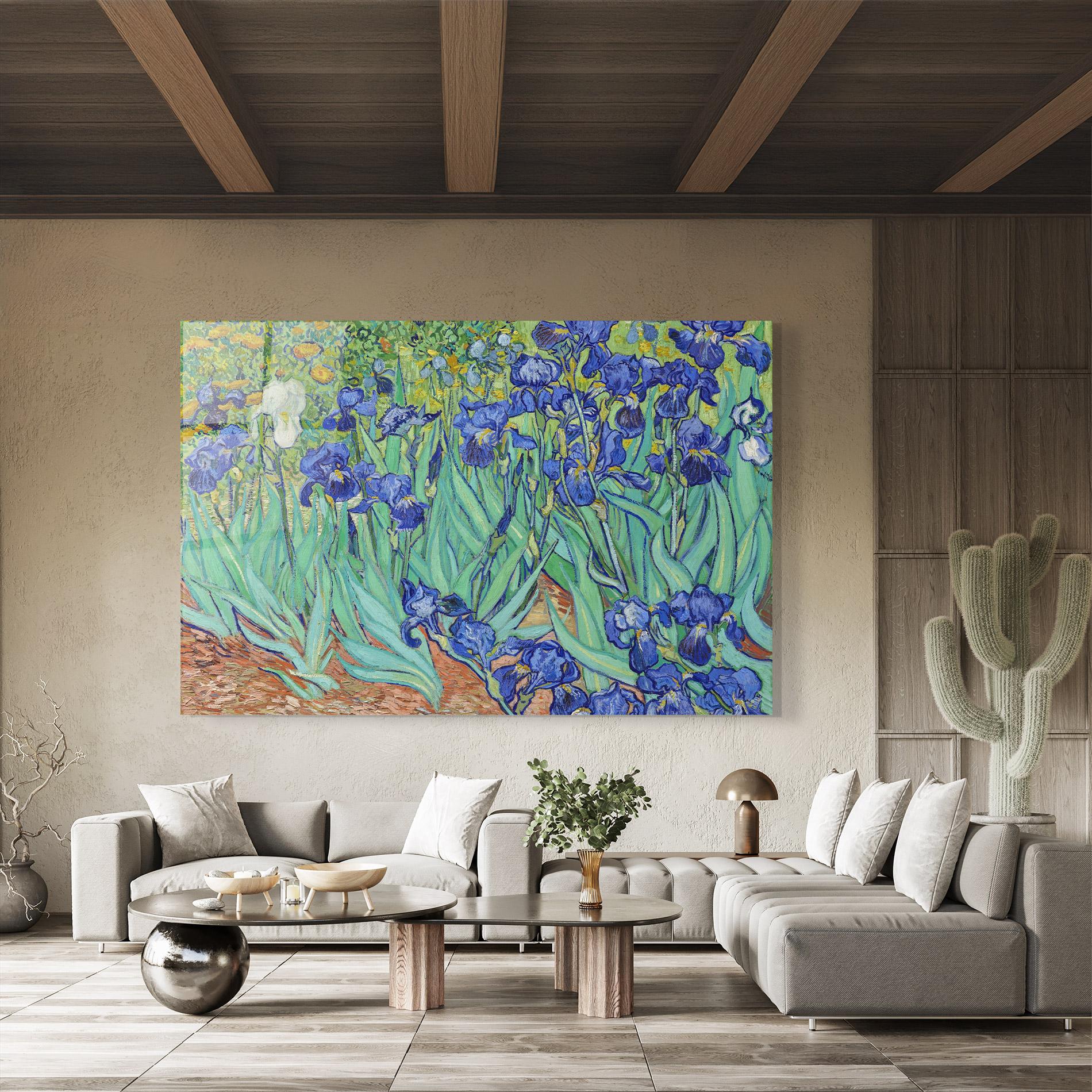 Obraz na Szkle Irises Van Gogh mockup 8