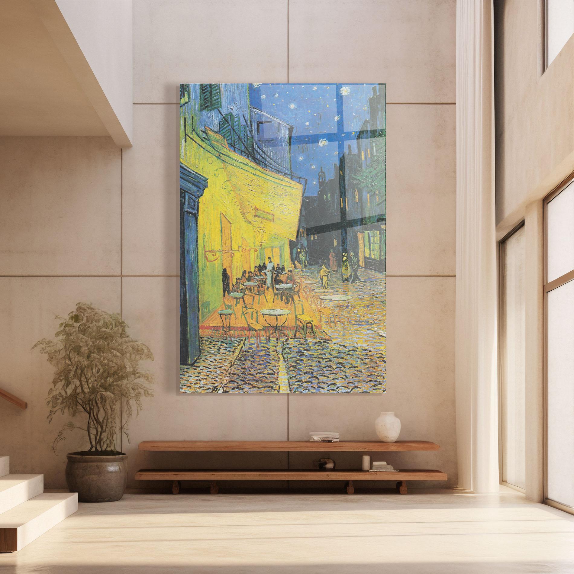 Obraz na Szkle Cafe Terrace At Night mockup 8