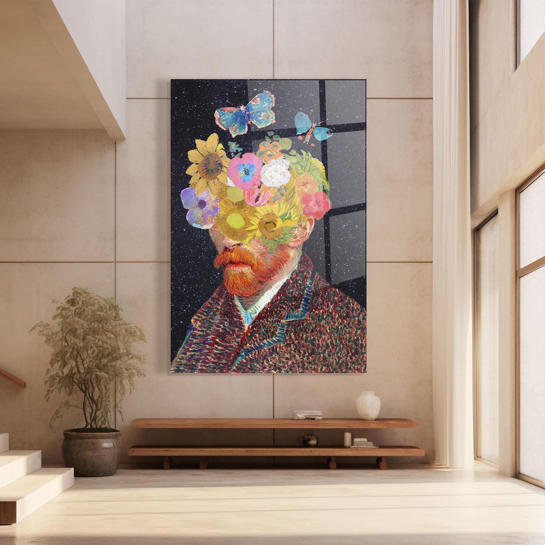 Obraz na Szkle Flower Self Portrait mockup 8