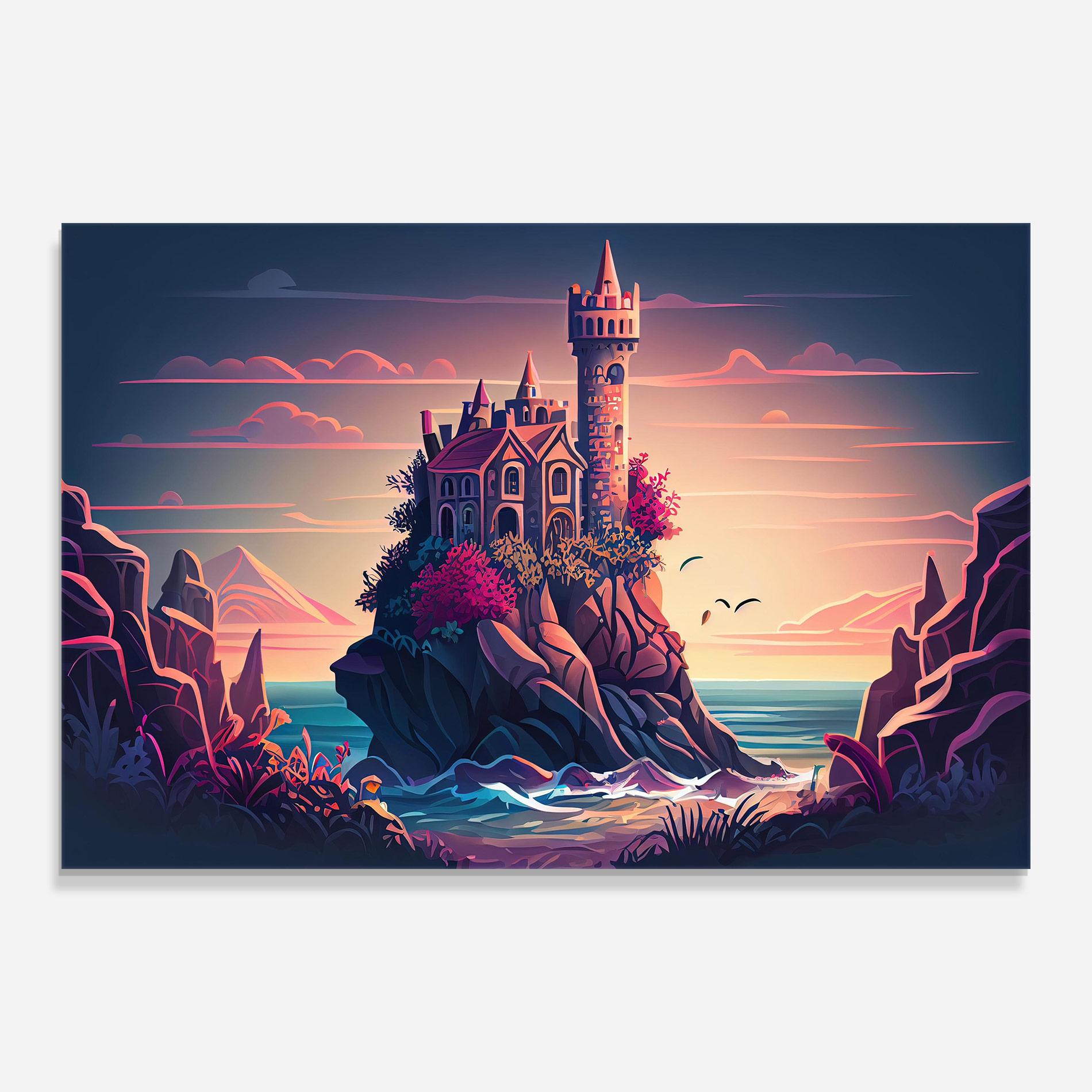 Obraz na Szkle Cliff Castle mockup 0