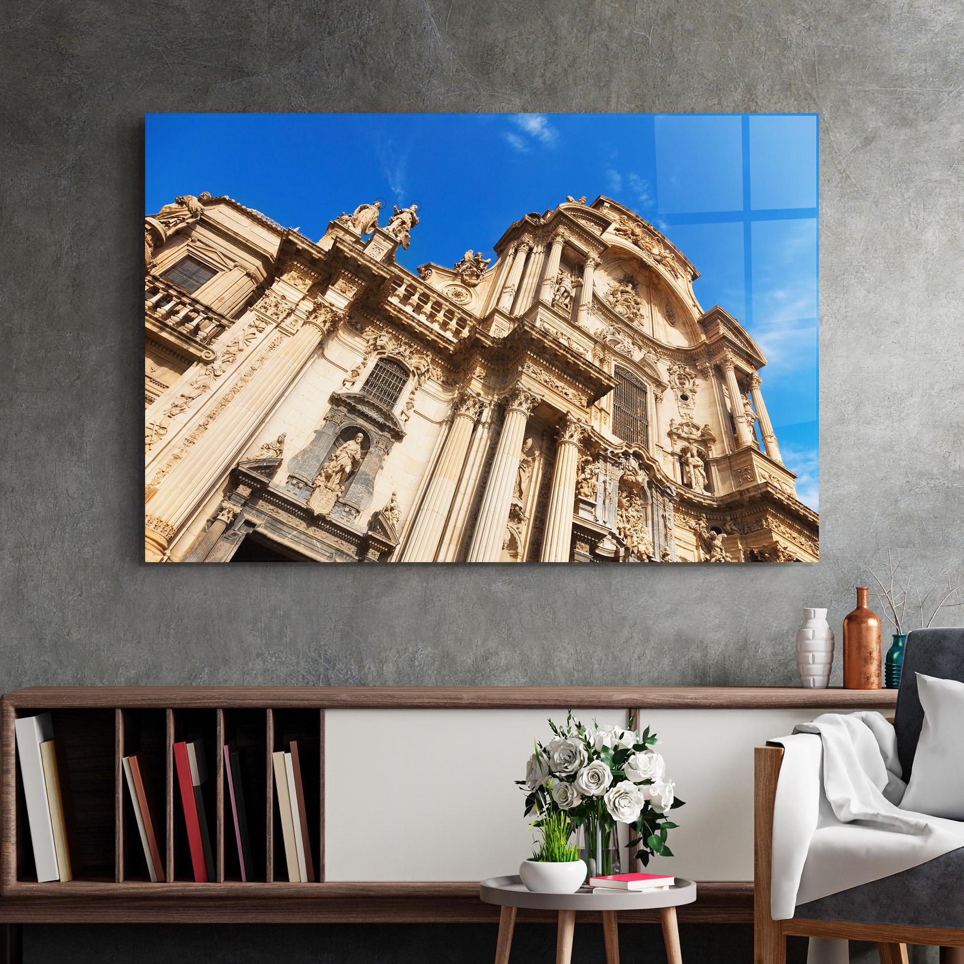 Obraz na Szkle Church Saint Mary mockup 2