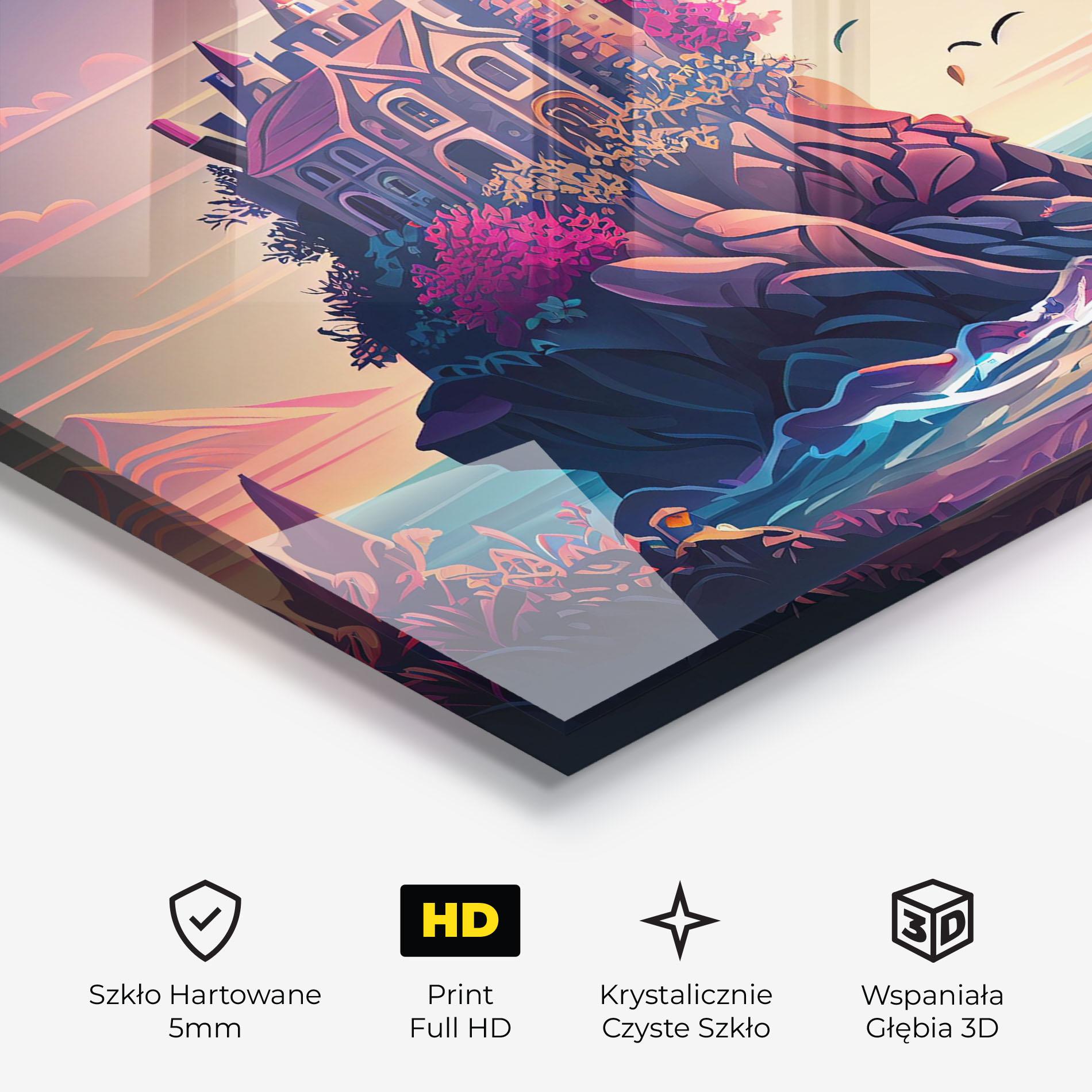 Obraz na Szkle Cliff Castle mockup 3