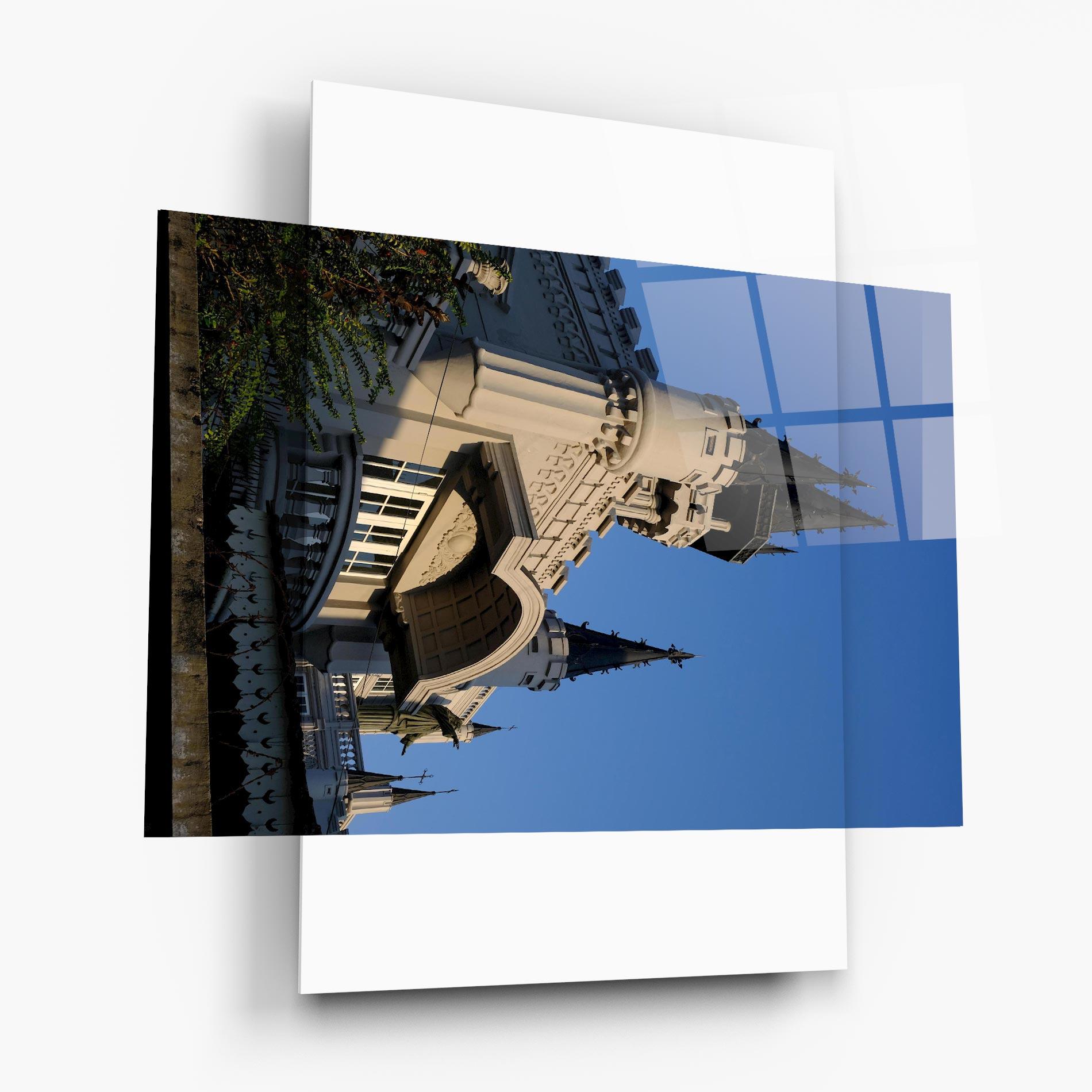 Obraz na Szkle Castle Blue mockup 6