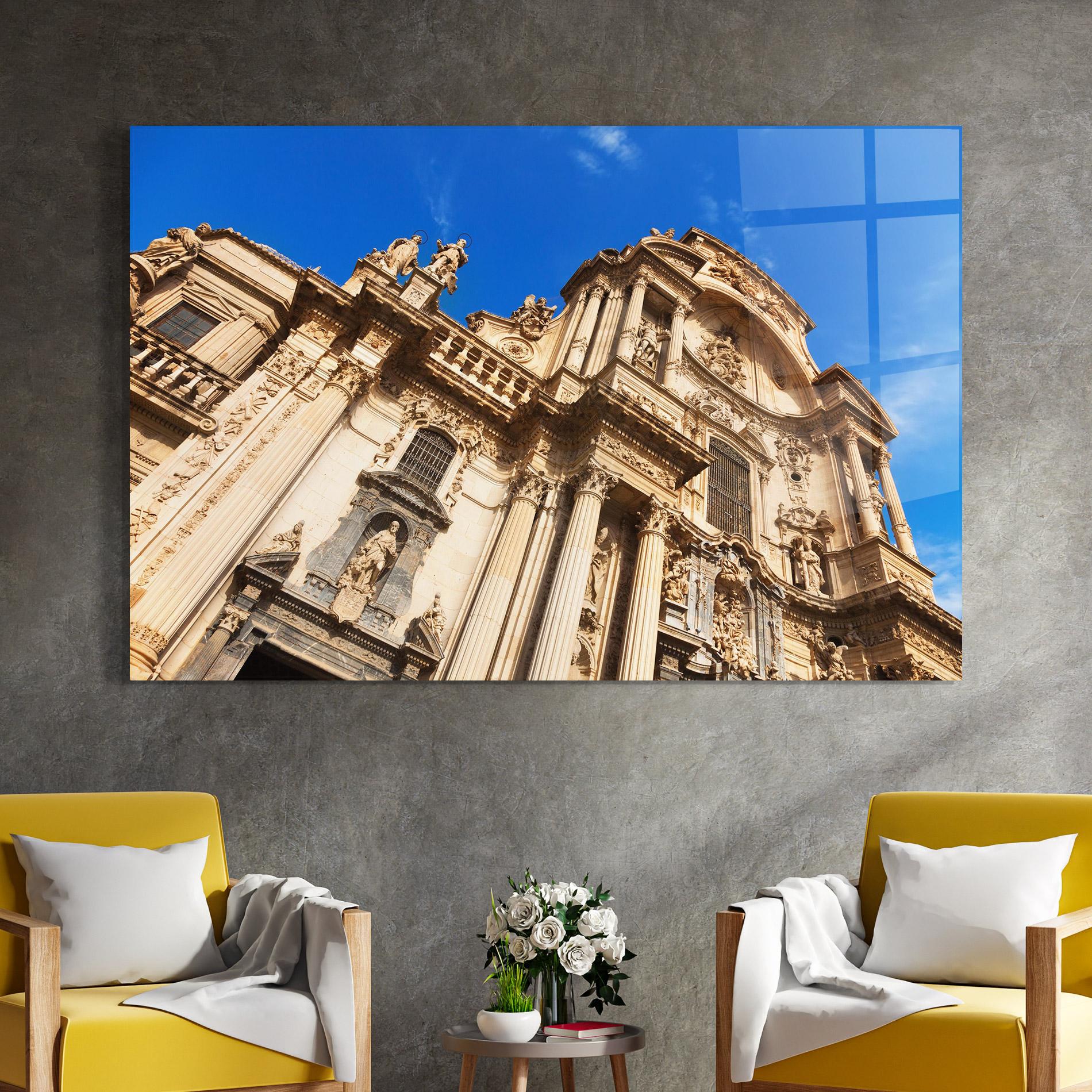 Obraz na Szkle Church Saint Mary mockup 4