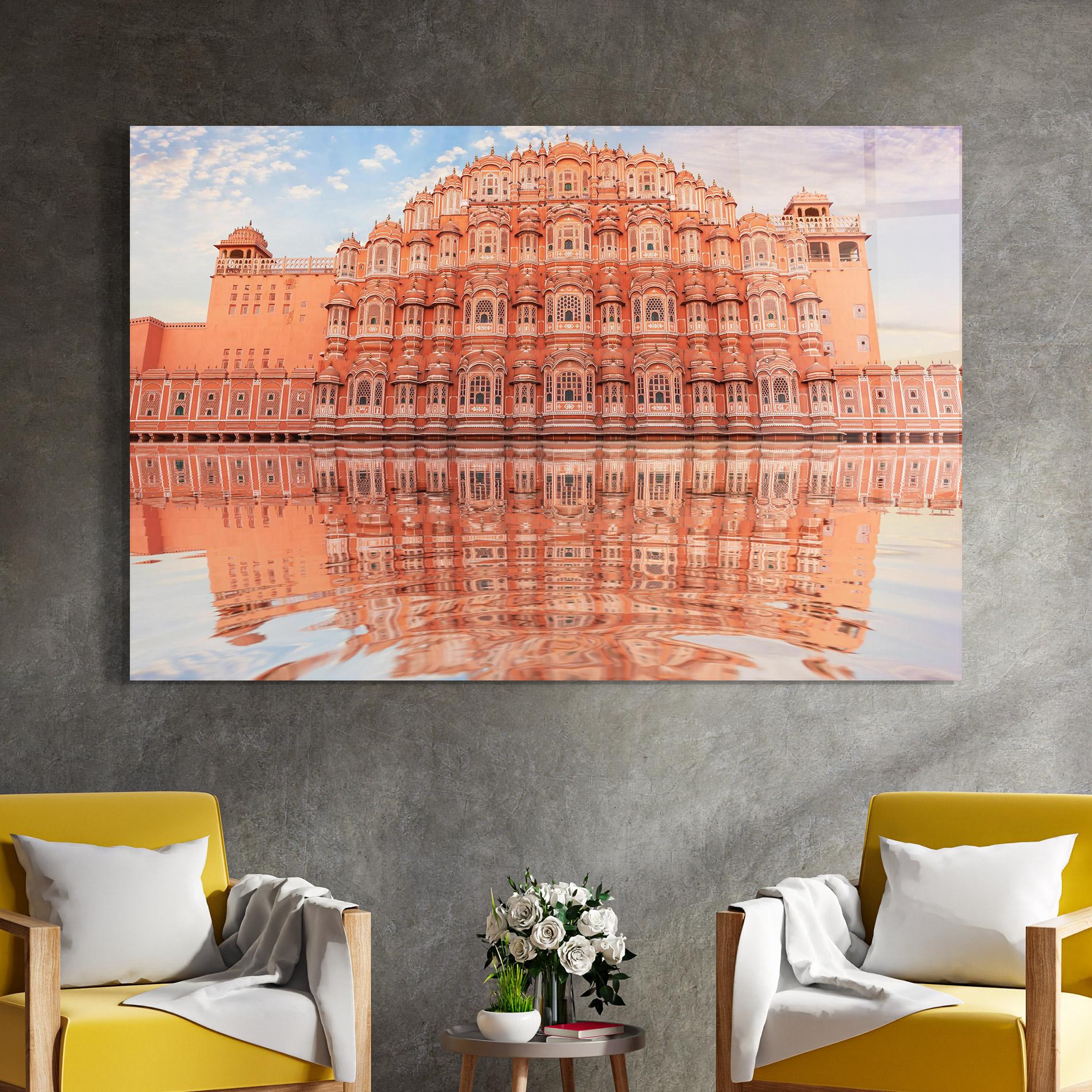 Obraz na Szkle Hawa Mahal India mockup 4