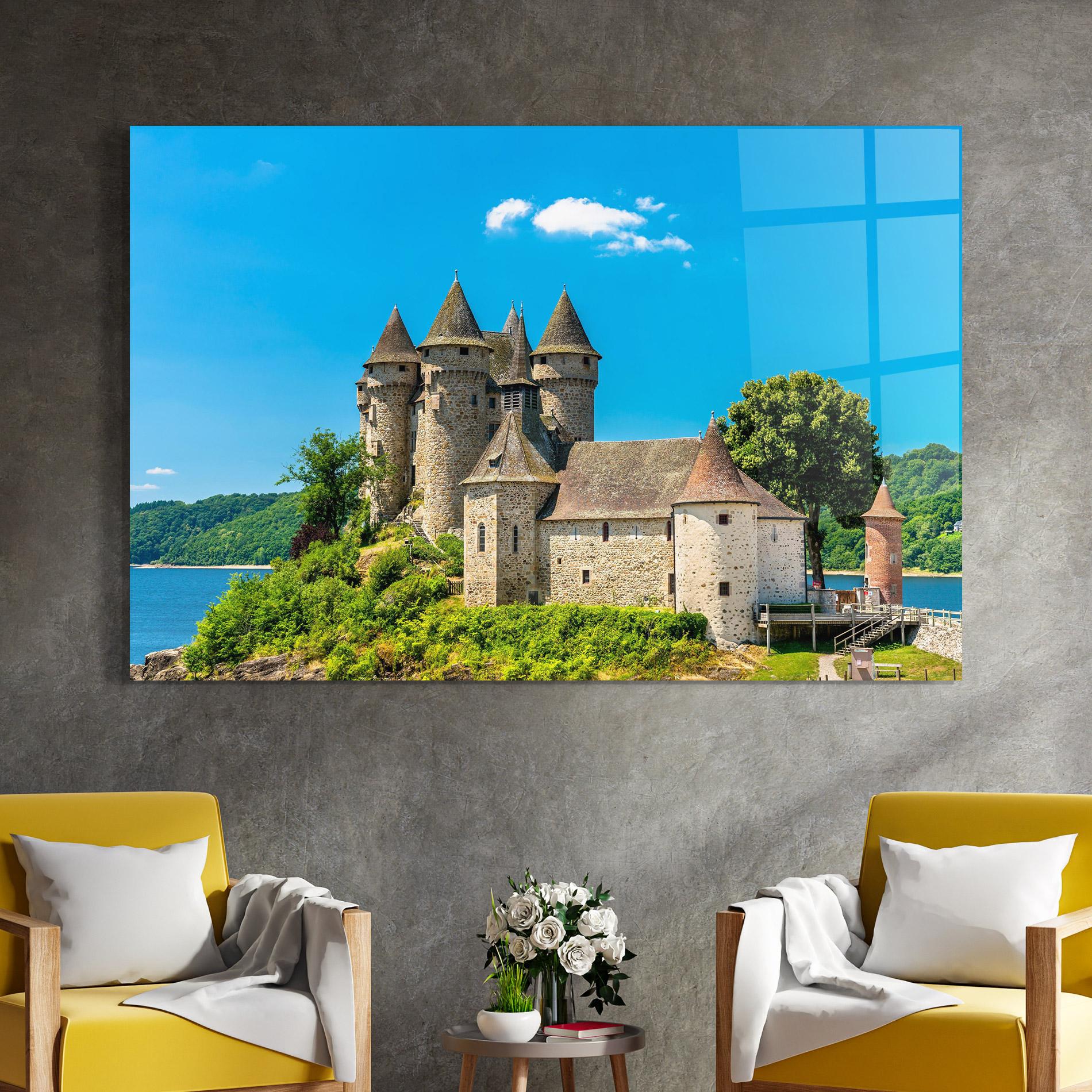 Obraz na Szkle Medieval Castle France mockup 4