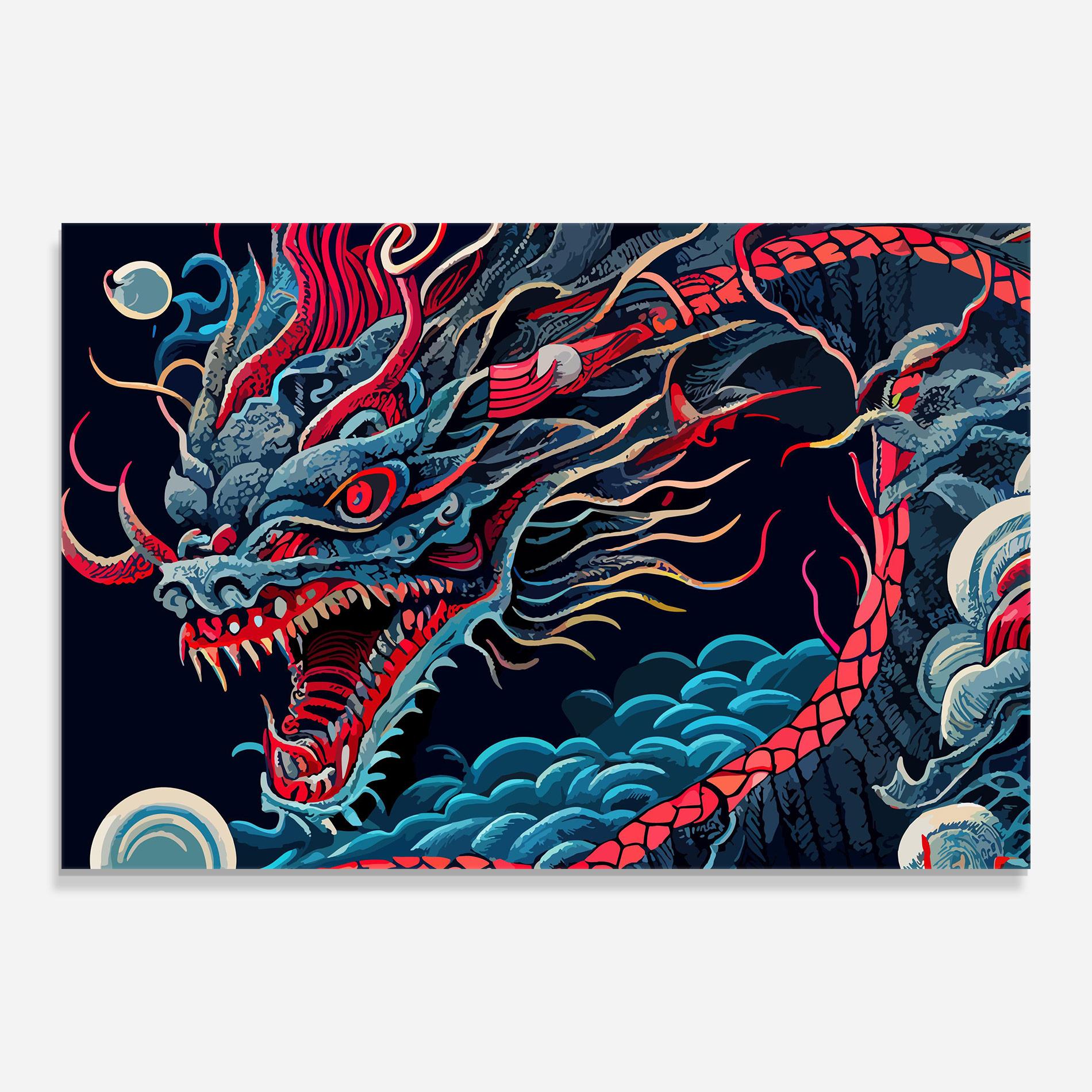 Obraz na Szkle Cloud Dragon mockup 0