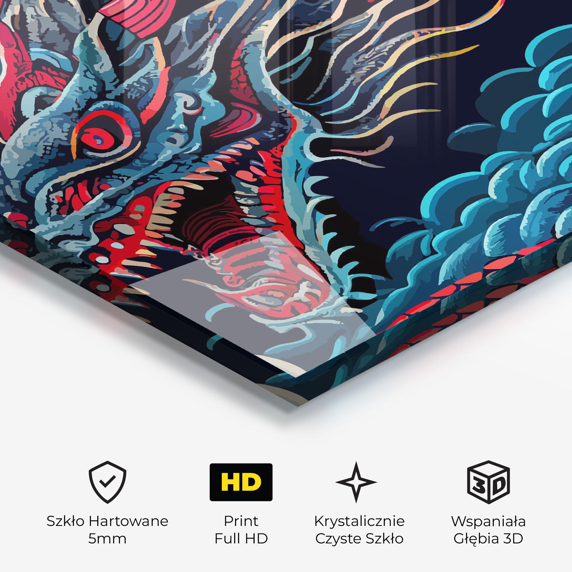 Obraz na Szkle Cloud Dragon mockup 3
