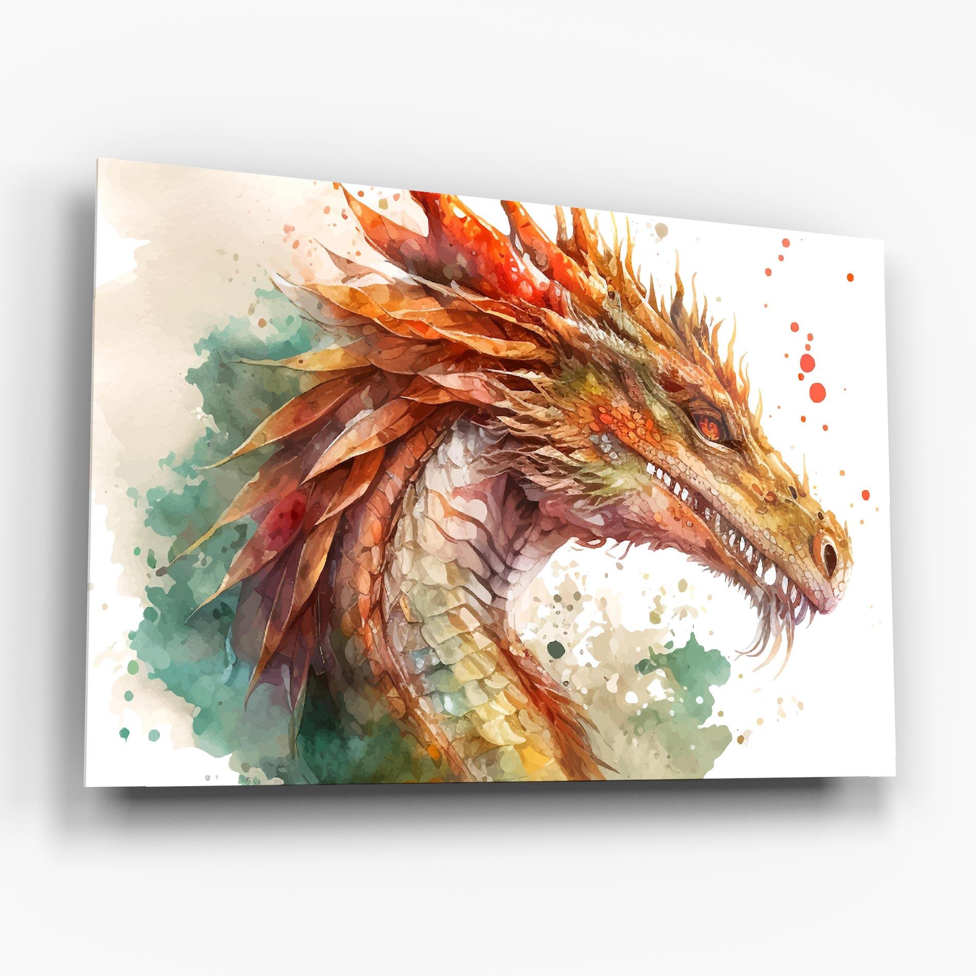 Obraz na Szkle Earth Dragon mockup 6