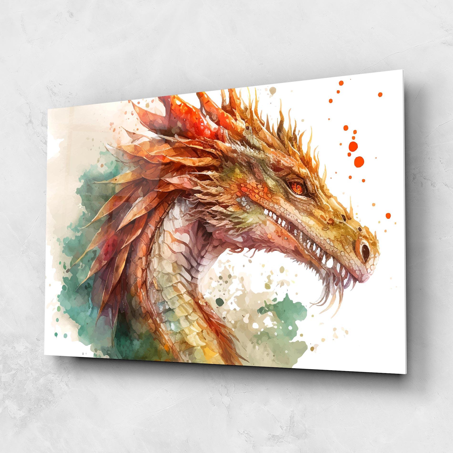 Obraz na Szkle Earth Dragon mockup 1
