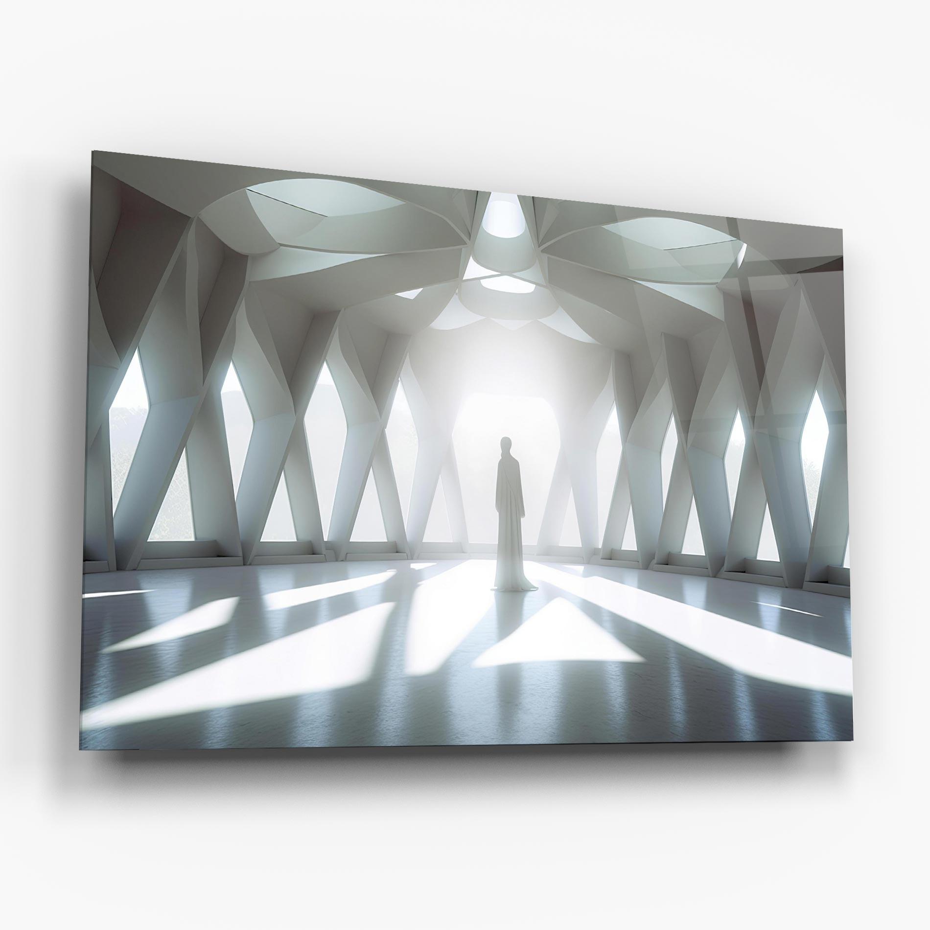 Obraz na Szkle Bright Room Statue mockup 6
