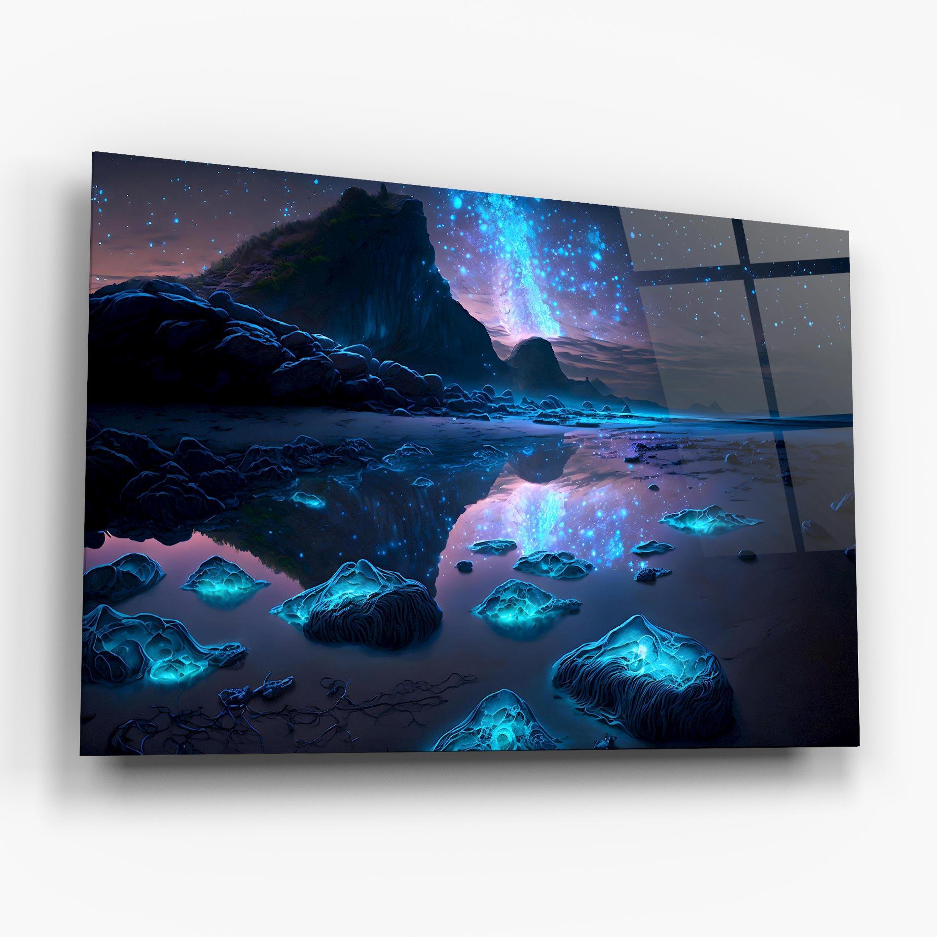 Obraz na Szkle Glowing Fantasy World mockup 6